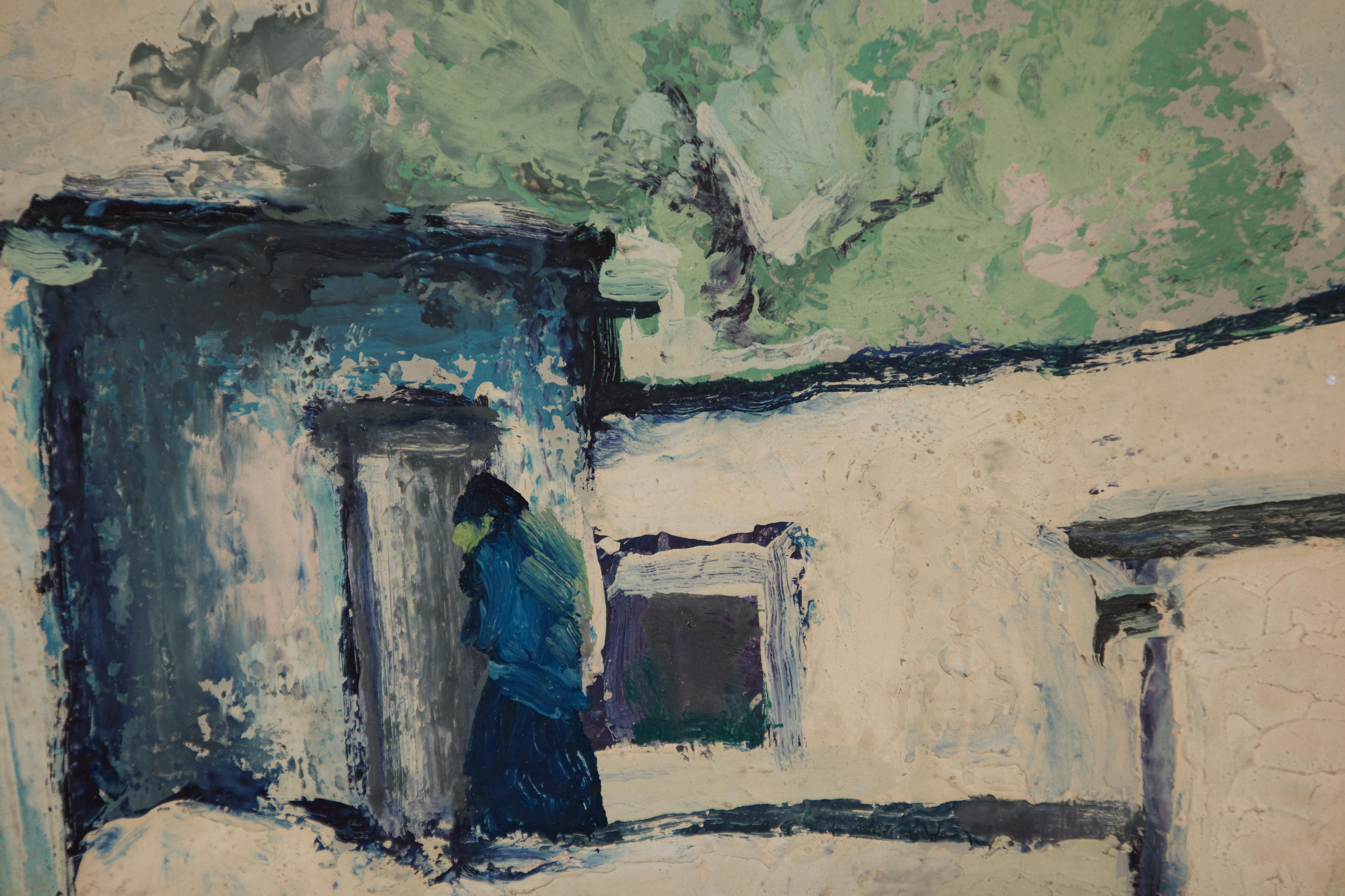 Adobe Homes, New Mexico Western Landscape im Angebot 1