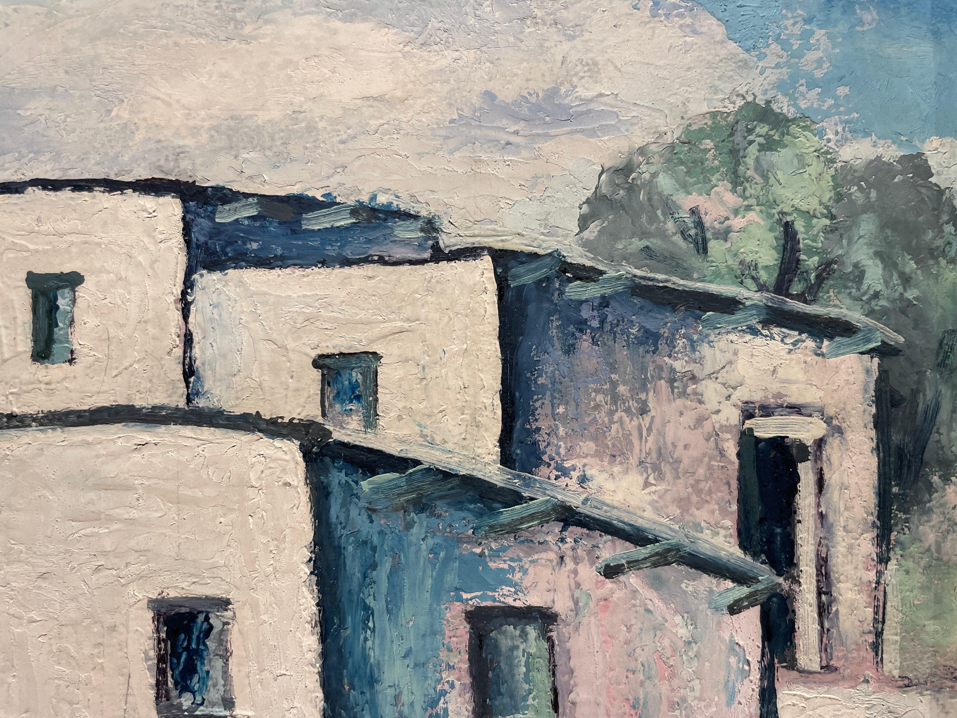 Adobe Homes, New Mexico Western Landscape im Angebot 5