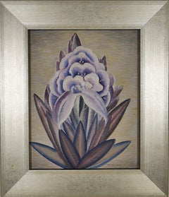 Vanda Orchid, 20th Century Purple Flower Still Life