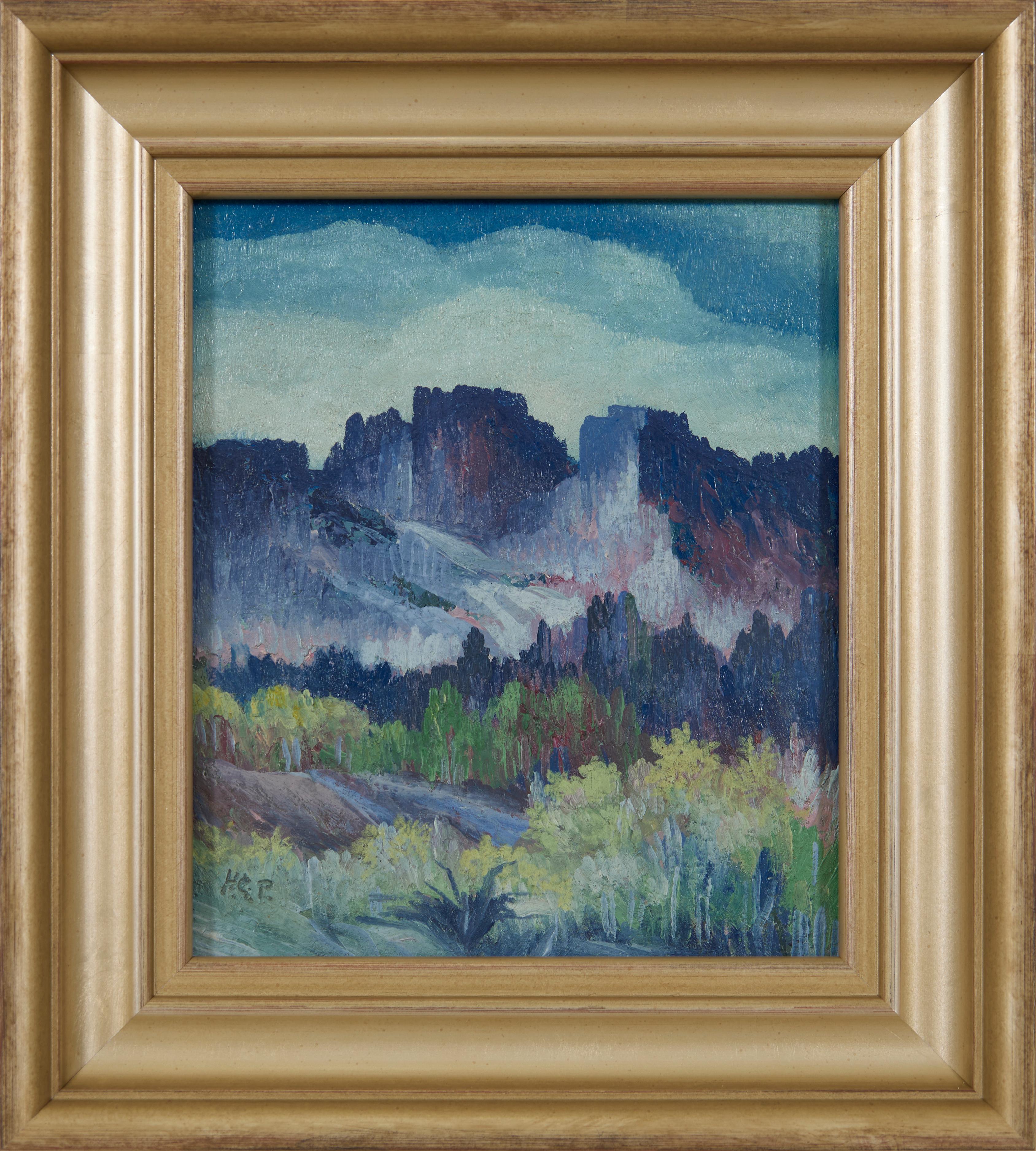 Western Mountainous Landscape, Slovenian-American Artist