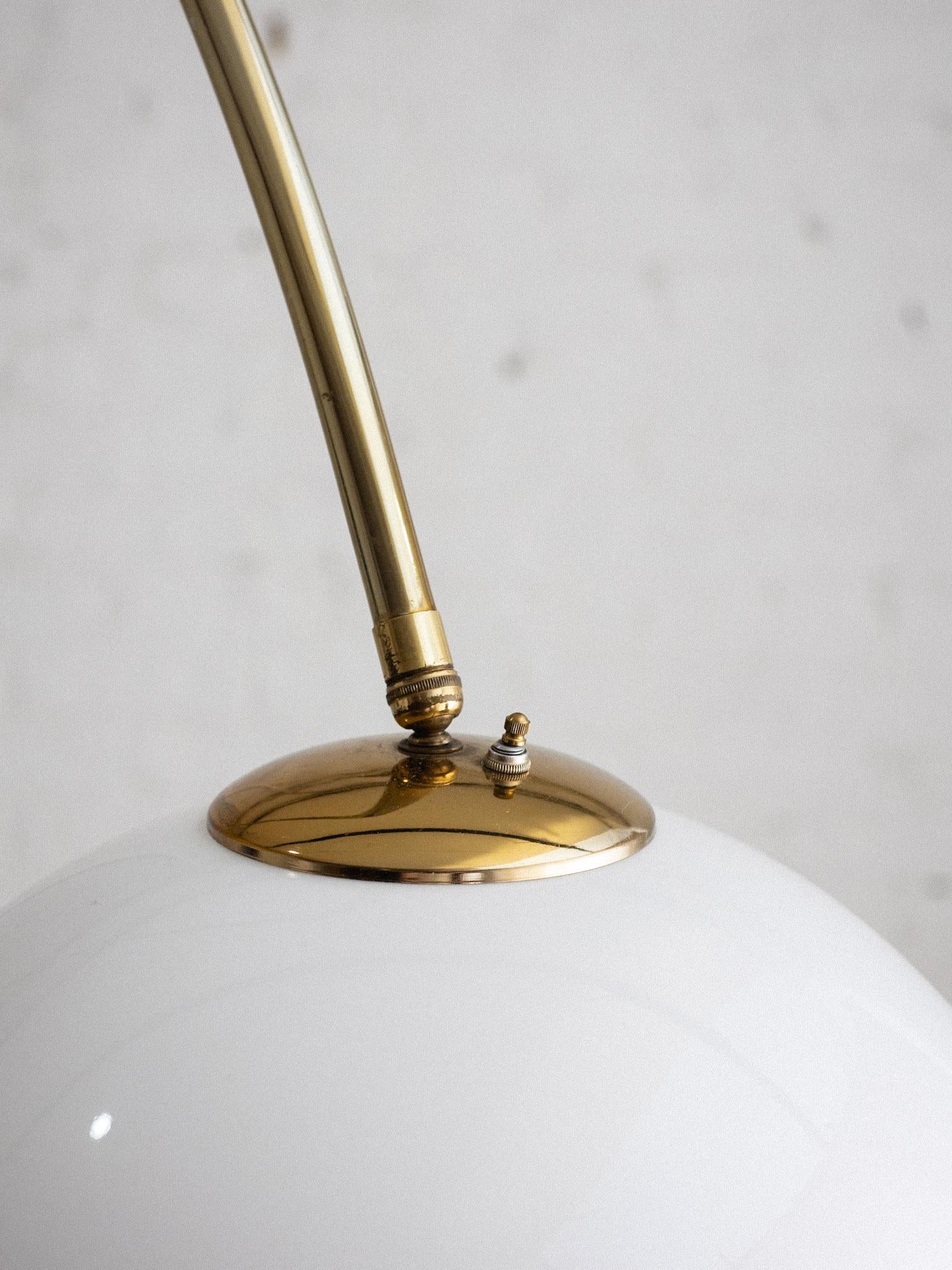 Harvey Guzzini Arc Floor Lamp With Marble Base For Sale 1