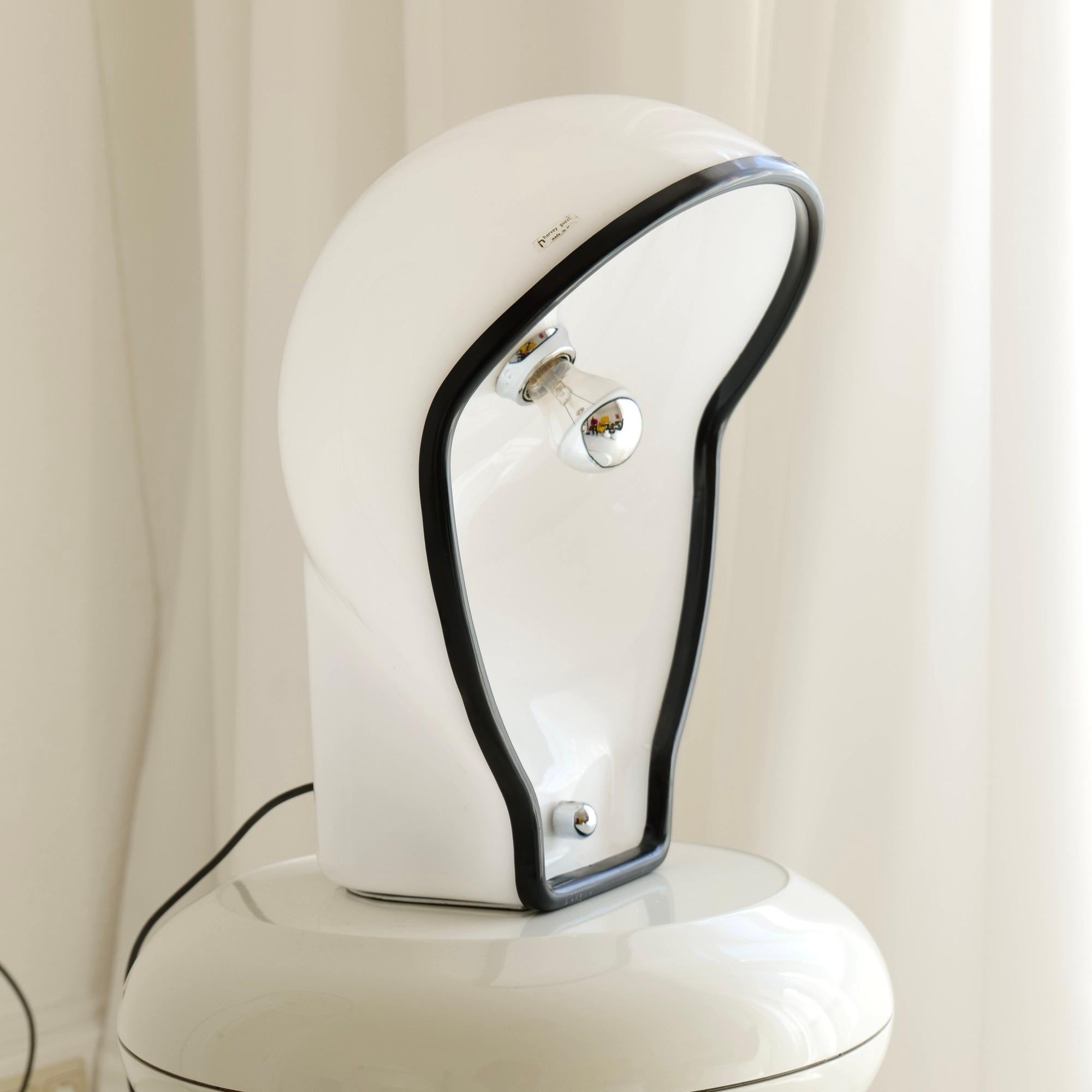 Space Age Harvey Guzzini Birghitta lamp by Fabio Lenci - 1970s For Sale