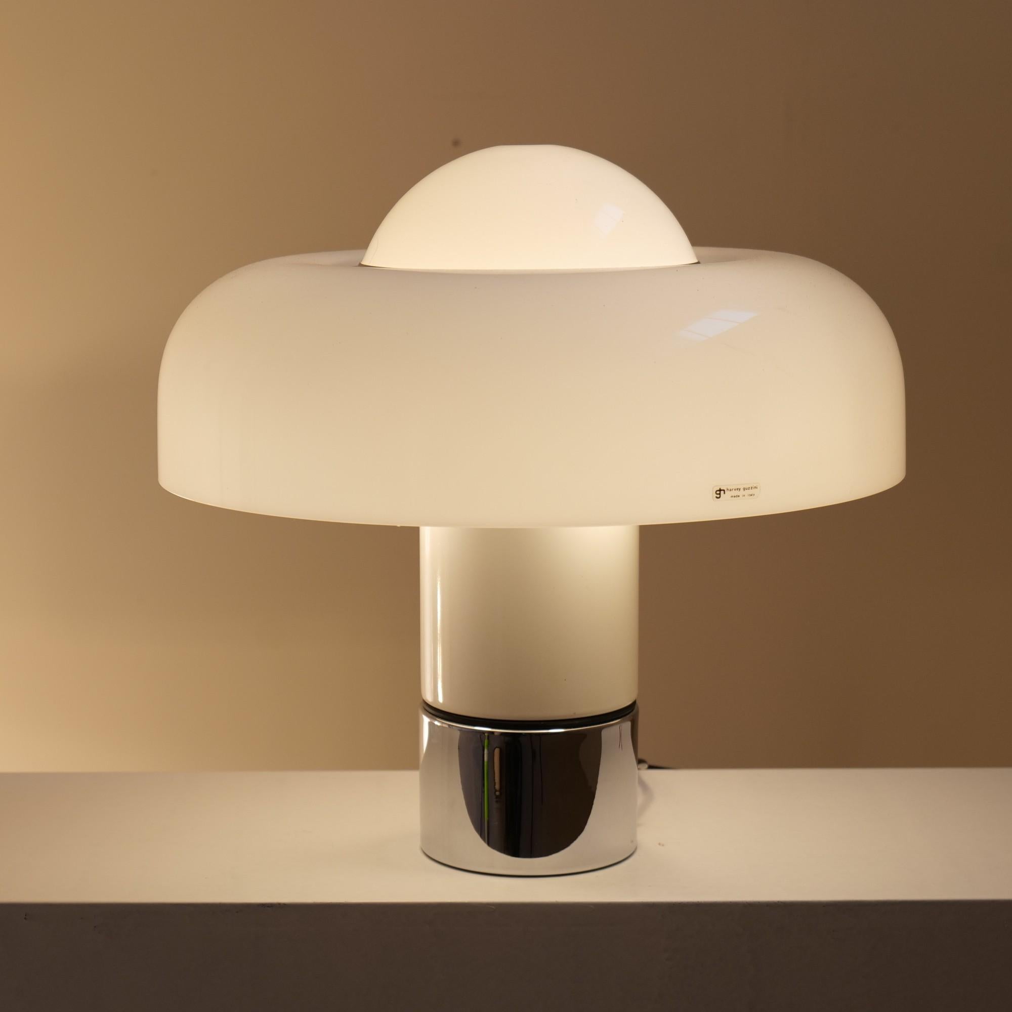 Space Age Harvey Guzzini Brumburry lamp by Luigi Massoni For Sale
