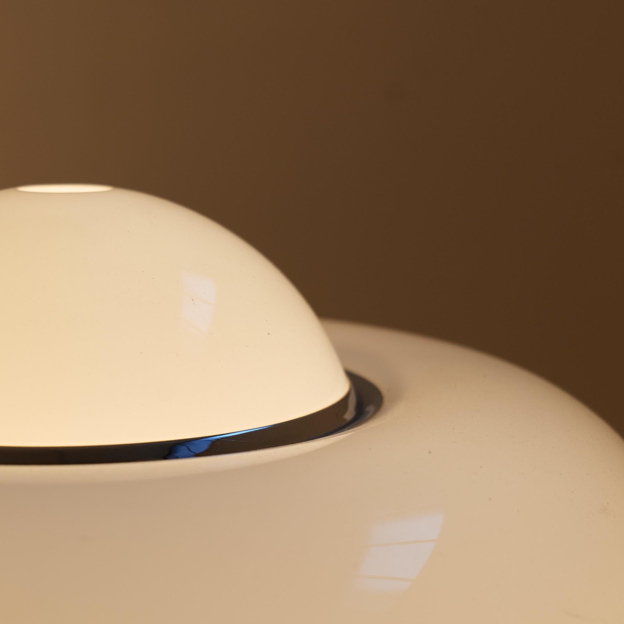 Chrome Harvey Guzzini Brumburry lamp by Luigi Massoni For Sale