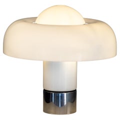 Harvey Guzzini Brumbury white space age table lamp, 1970