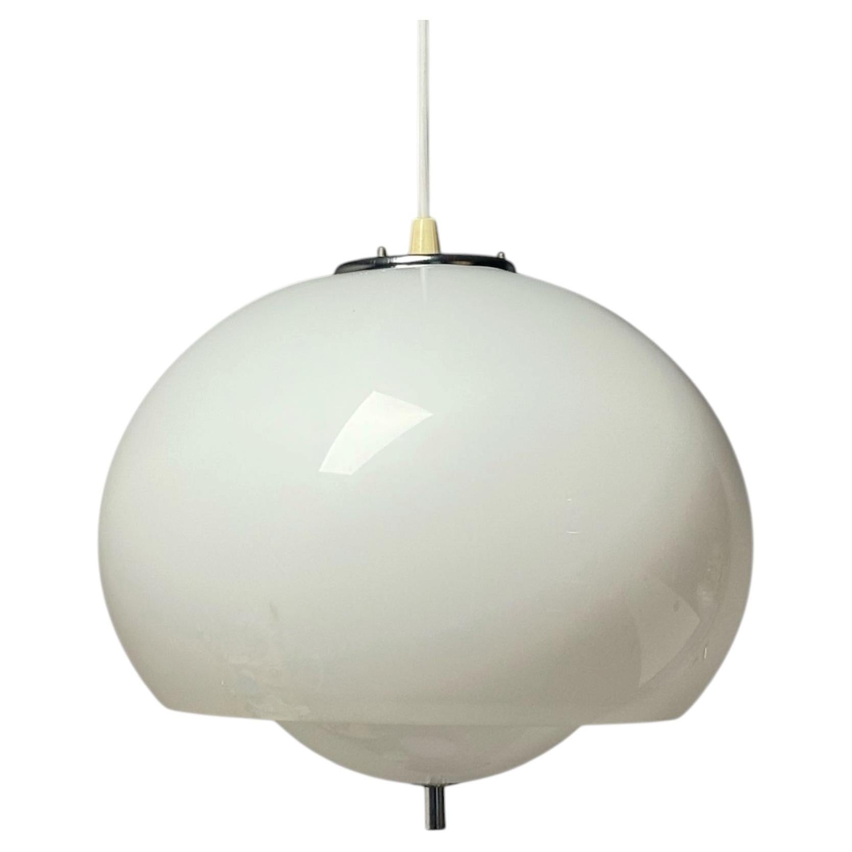 Harvey Guzzini Burgos Hanging Lamp, Acrylic & Metal, 1960s Italy