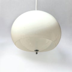 Harvey Guzzini Burgos Hanging Lamp, Acrylic & Metal, 1960s Italy