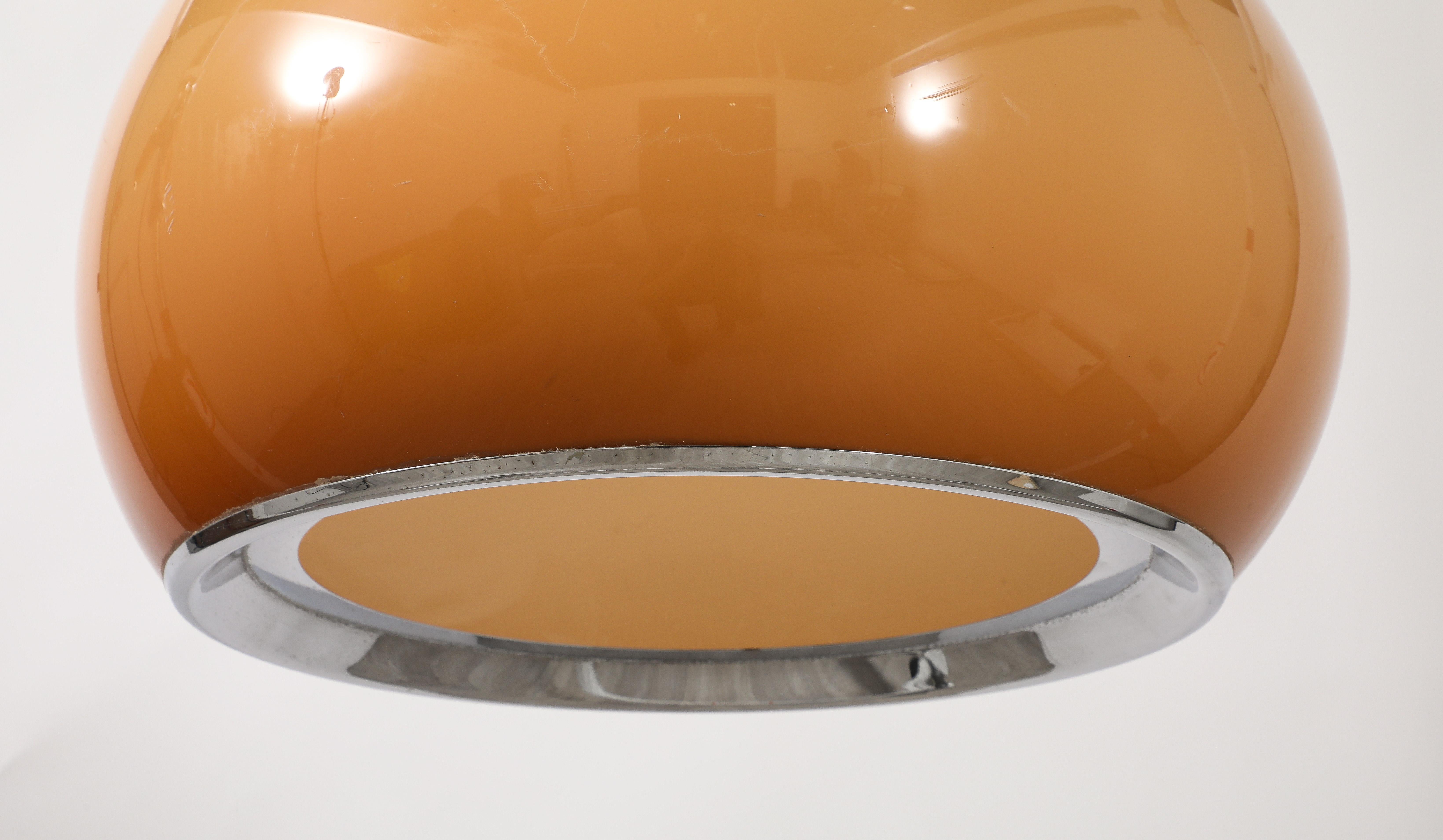 Ciondolo/manifesto Harvey Guzzini Caramel Brown Space AGE, Italia, circa 1970 in vendita 4