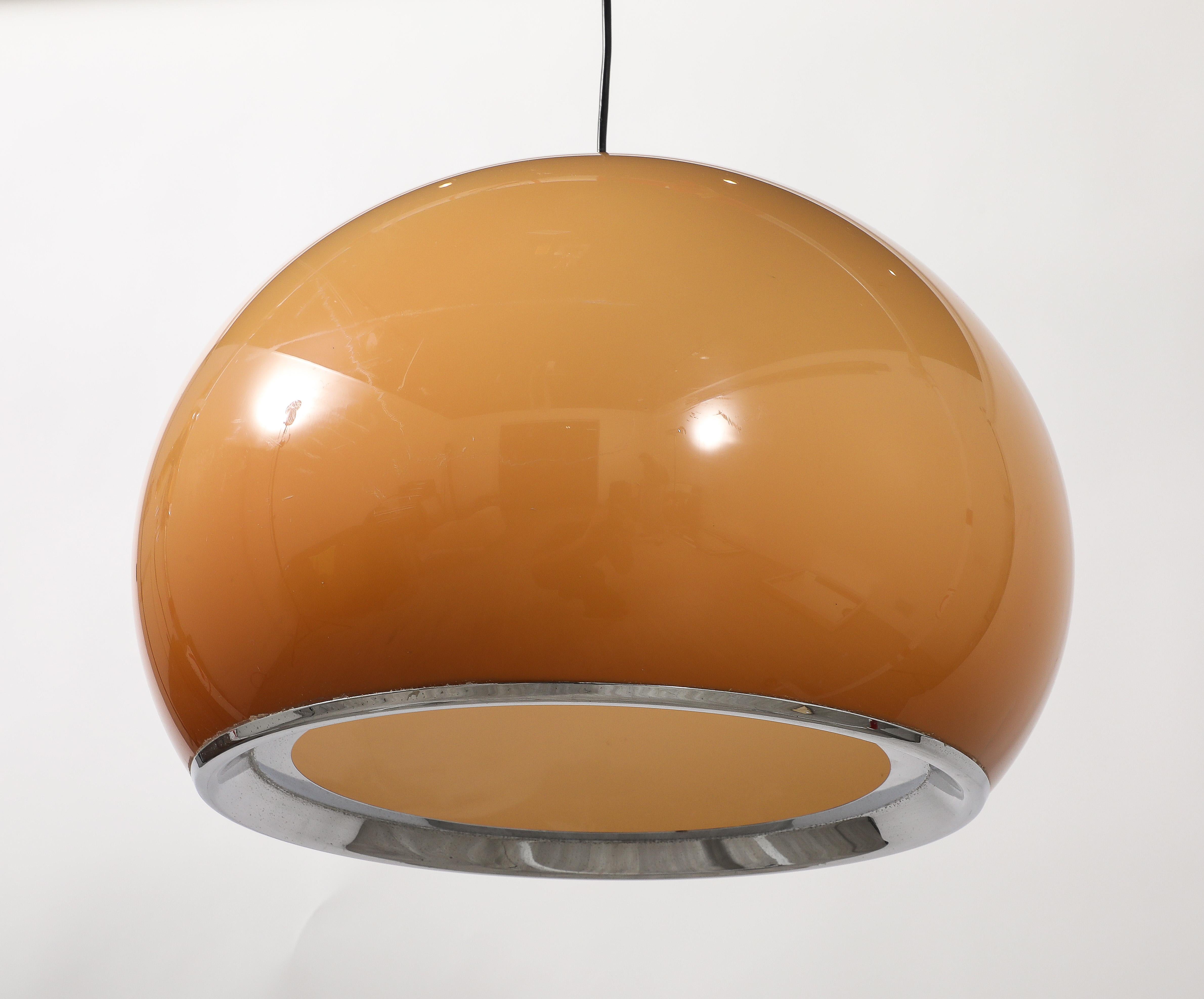 Ciondolo/manifesto Harvey Guzzini Caramel Brown Space AGE, Italia, circa 1970 in vendita 6