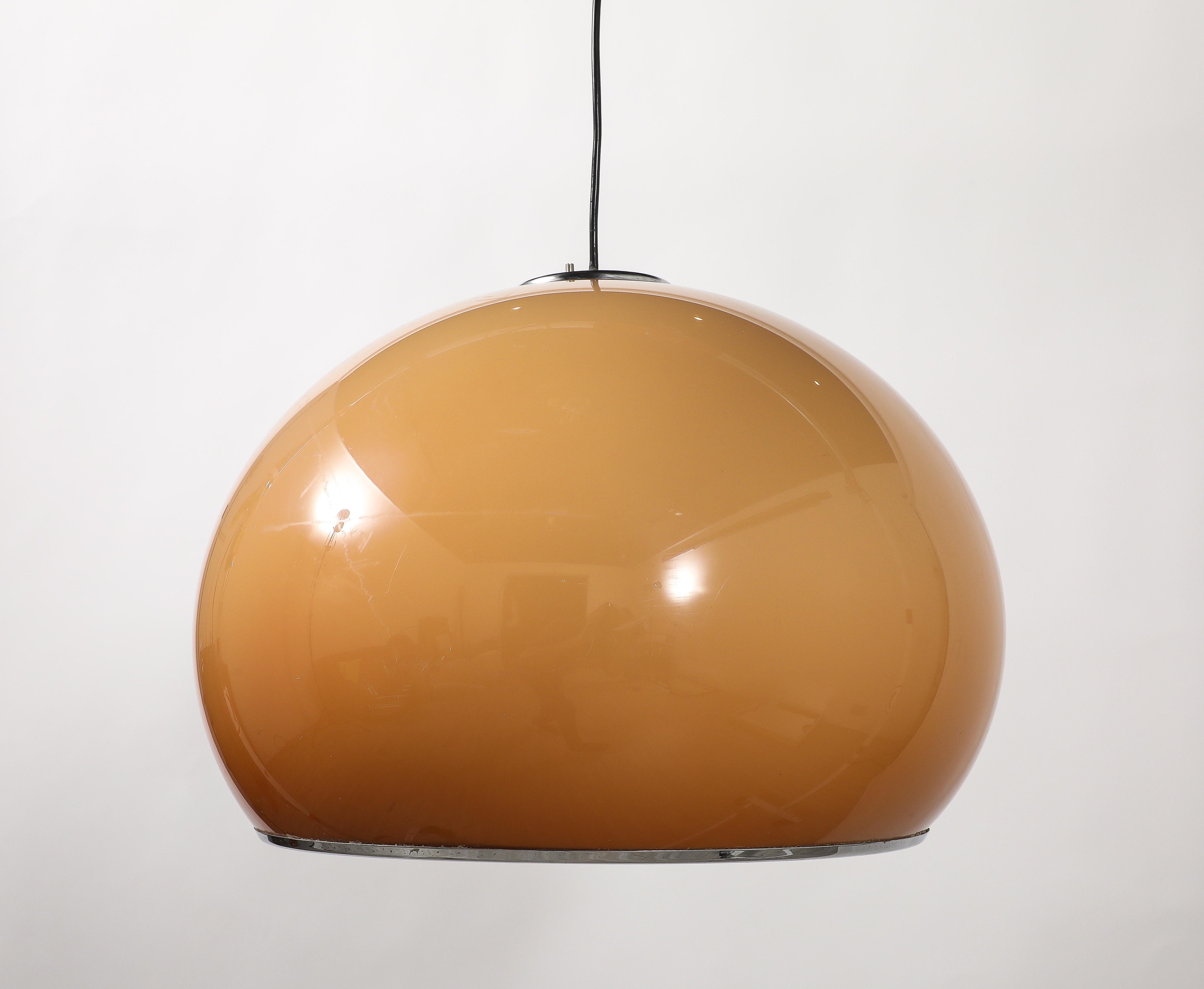 Ciondolo/manifesto Harvey Guzzini Caramel Brown Space AGE, Italia, circa 1970 in vendita 7