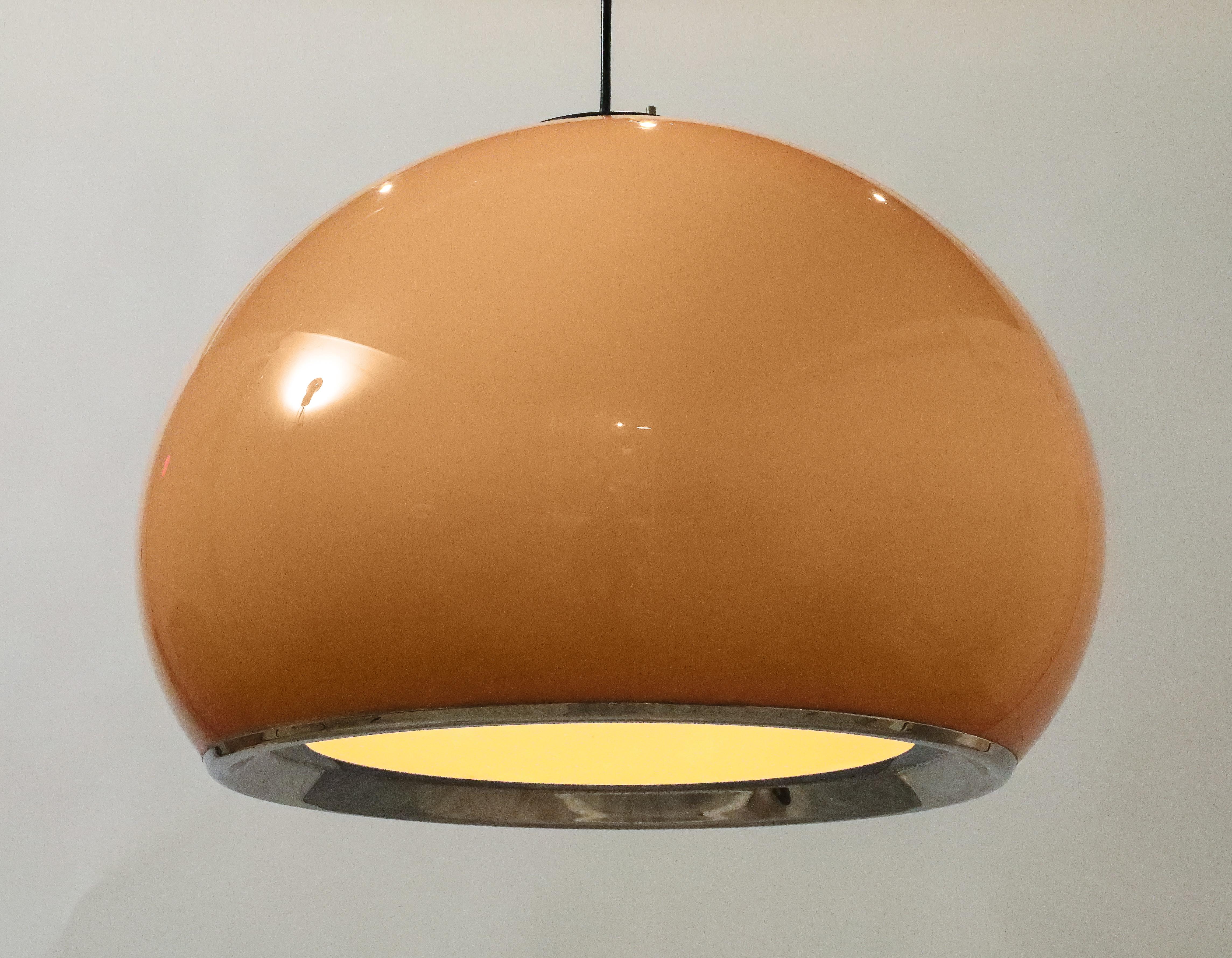 Italiano Ciondolo/manifesto Harvey Guzzini Caramel Brown Space AGE, Italia, circa 1970 in vendita