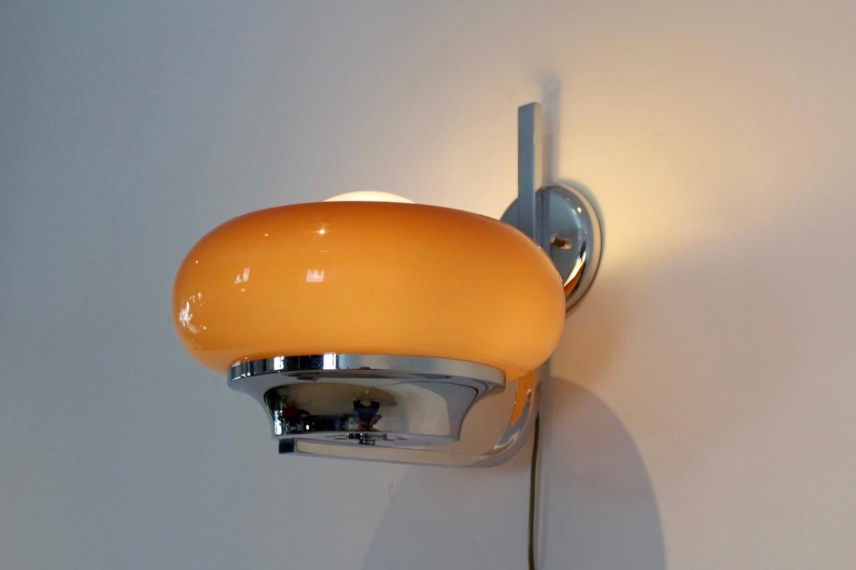 20th Century Harvey Guzzini ‘Clan’ Wall Lamp, Italy 1960s