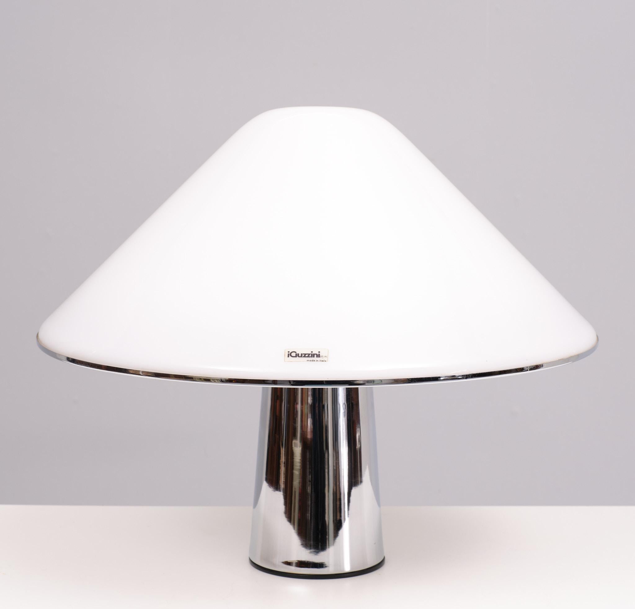 Harvey  Guzzini  Elpis  Mushroom Table lamp  1970s Italy 2