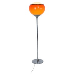 Harvey Guzzini Flash vintage floor lamp by Meblo orange