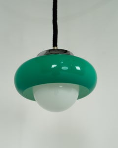Harvey Guzzini JAdran pendant light Meblo green rare