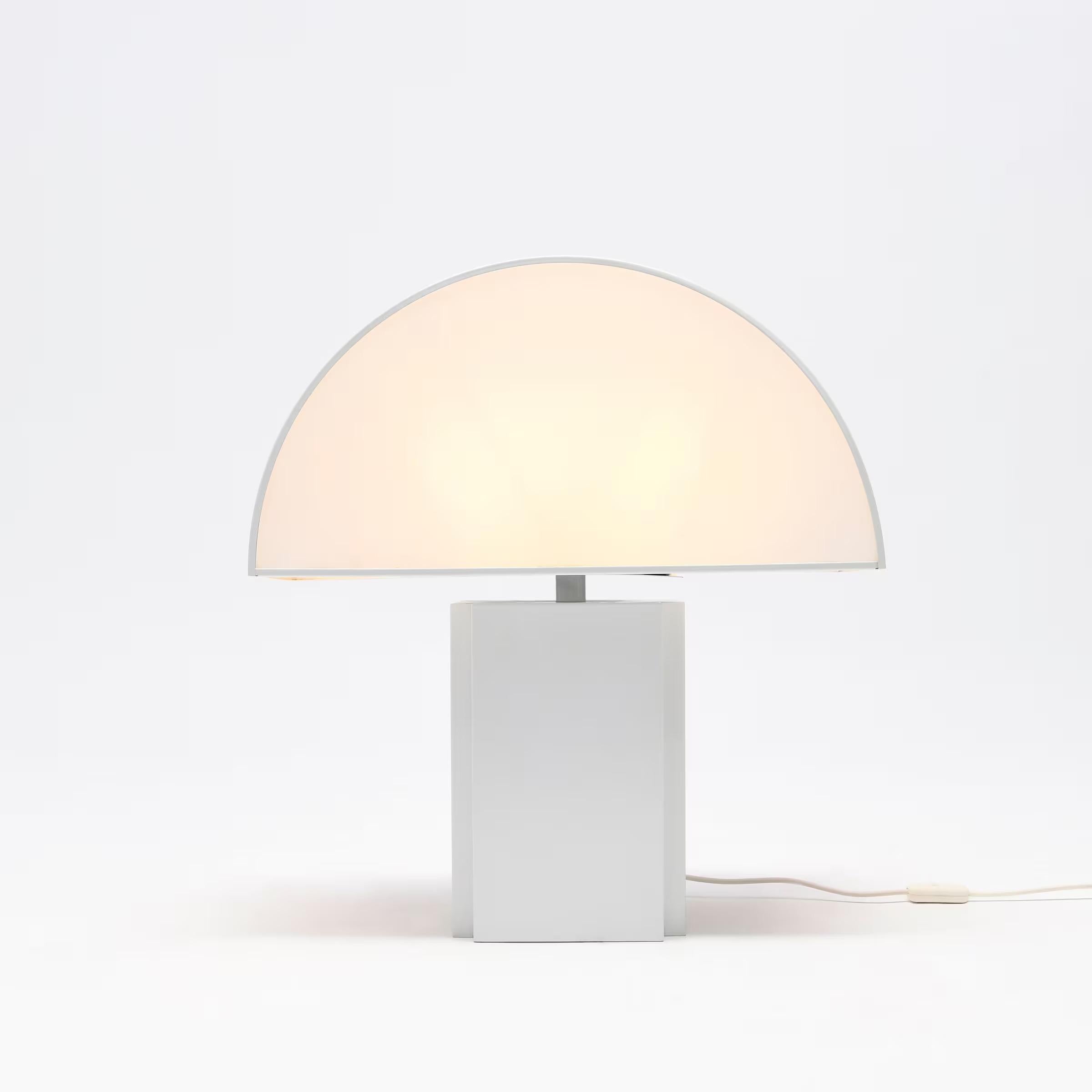 Own a piece of iconic Italian design with this stunning Olympe large table lamp by Harvey Guzzini for ED, crafted in the 1970s. 