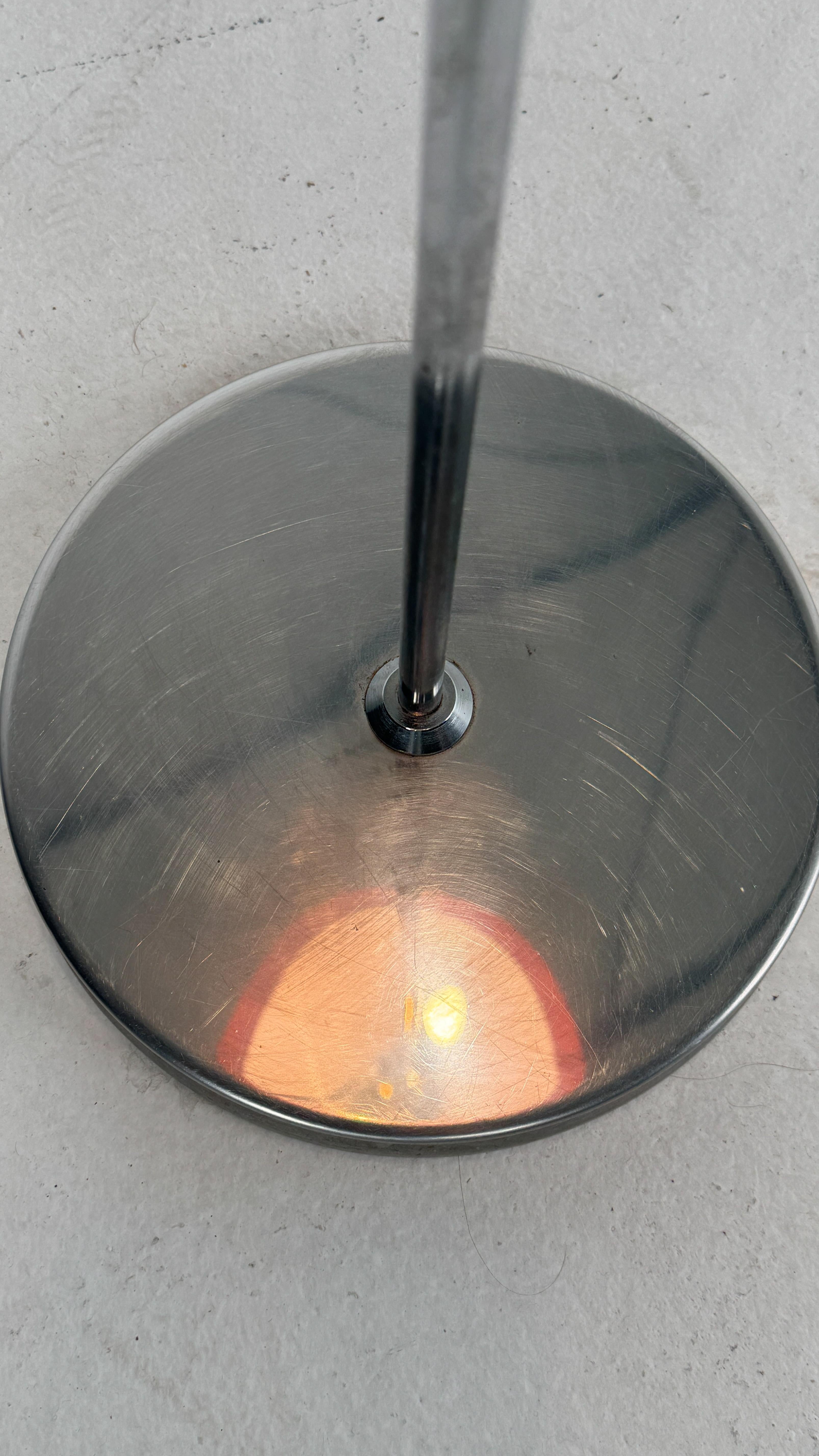Slovenian Harvey Guzzini Lucerna Vintage Orange Floor Lamp For Sale