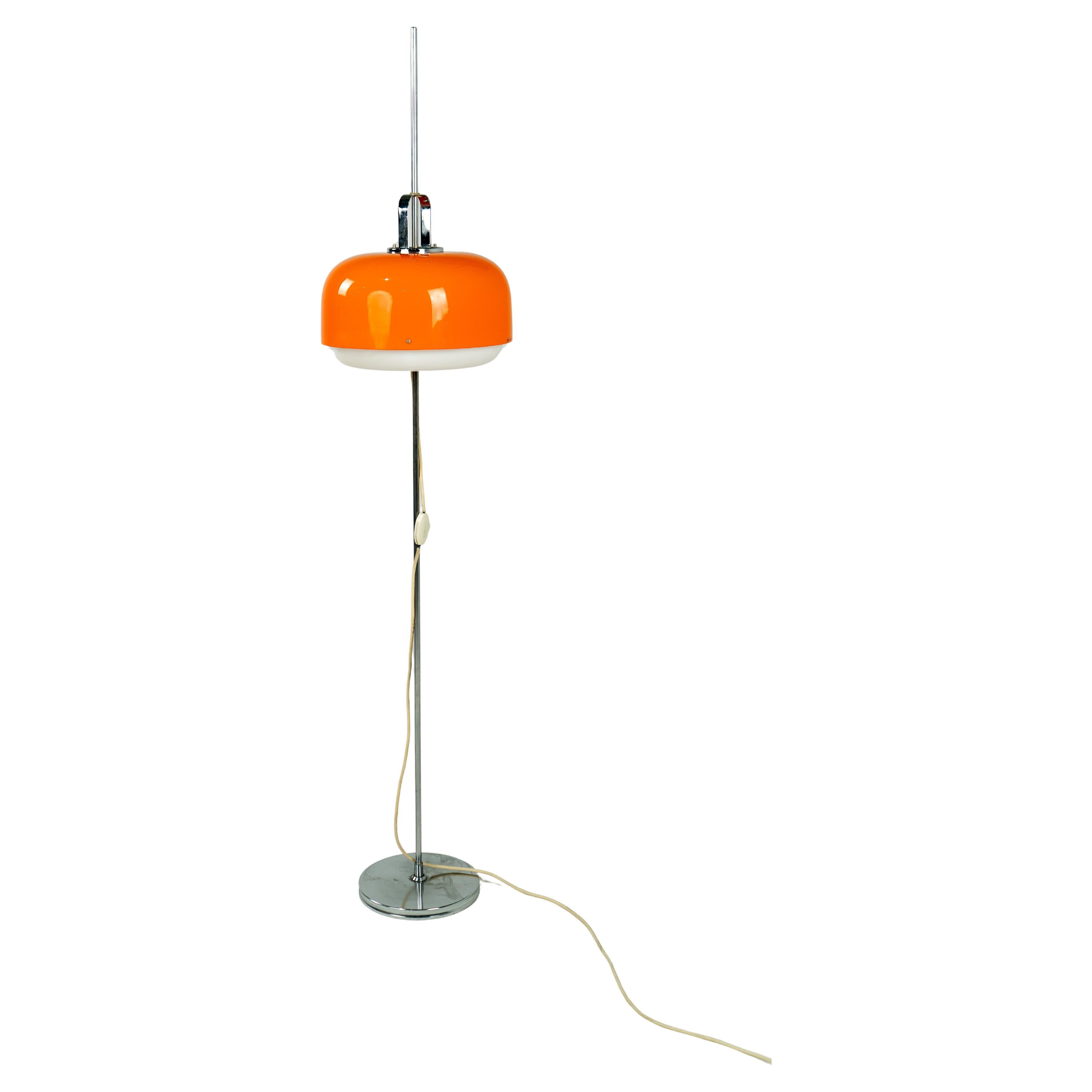 Harvey Guzzini Medusa Vintage Floor Lamp Orange Meblo