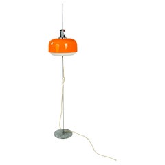 Harvey Guzzini Medusa Vintage Lampada da Terra Arancione Meblo