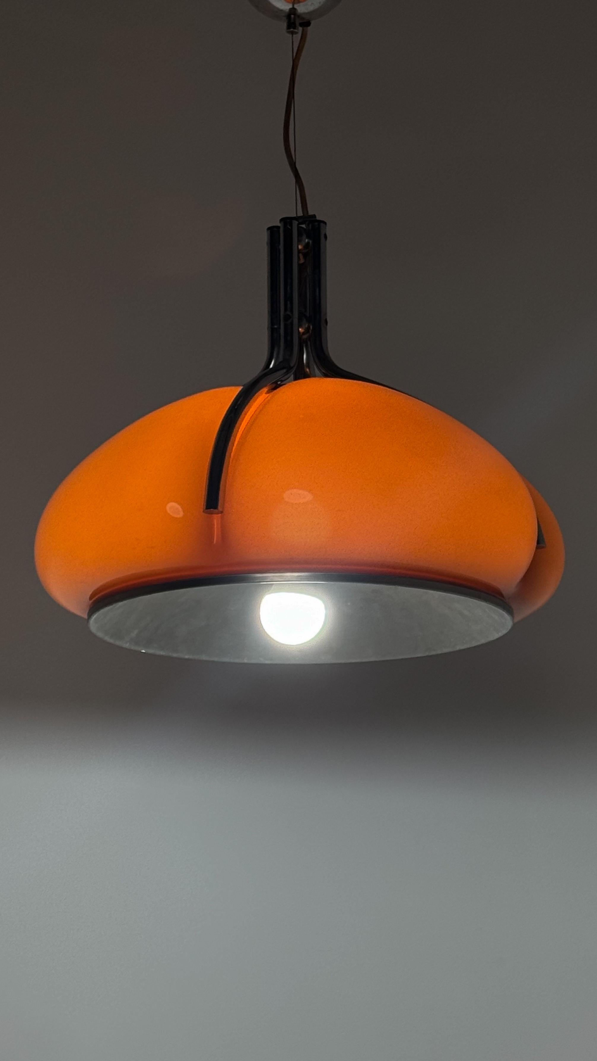 20th Century Harvey Guzzini Quadrifoglio pendant light by Meblo