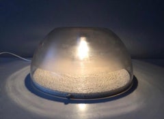 Harvey Guzzini Semi Transparent Italian Plastic Table Lamp, 1960s, Italy