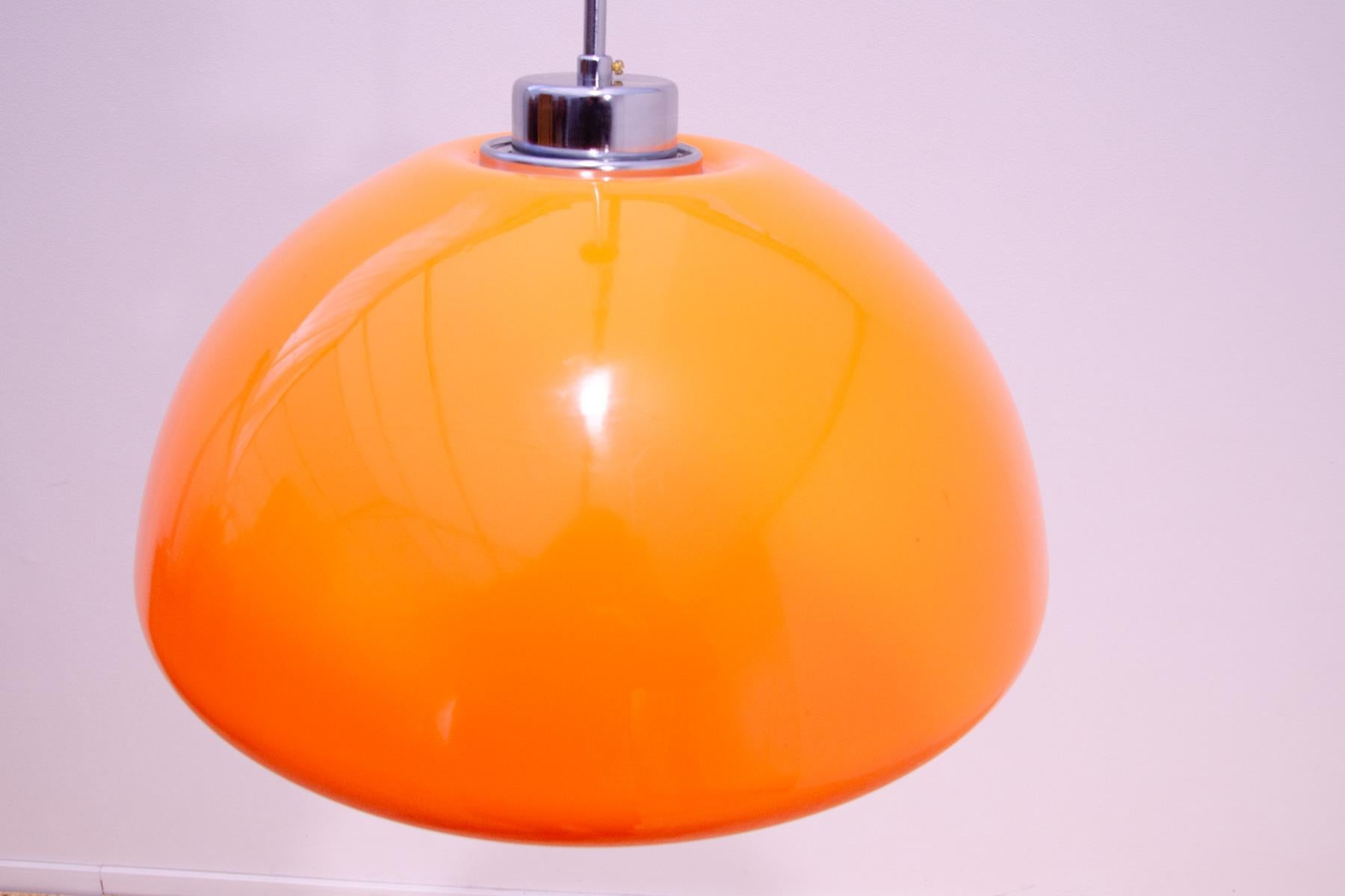 Harvey Guzzini Space age pendant lamp by Meblo, 1970´s 3