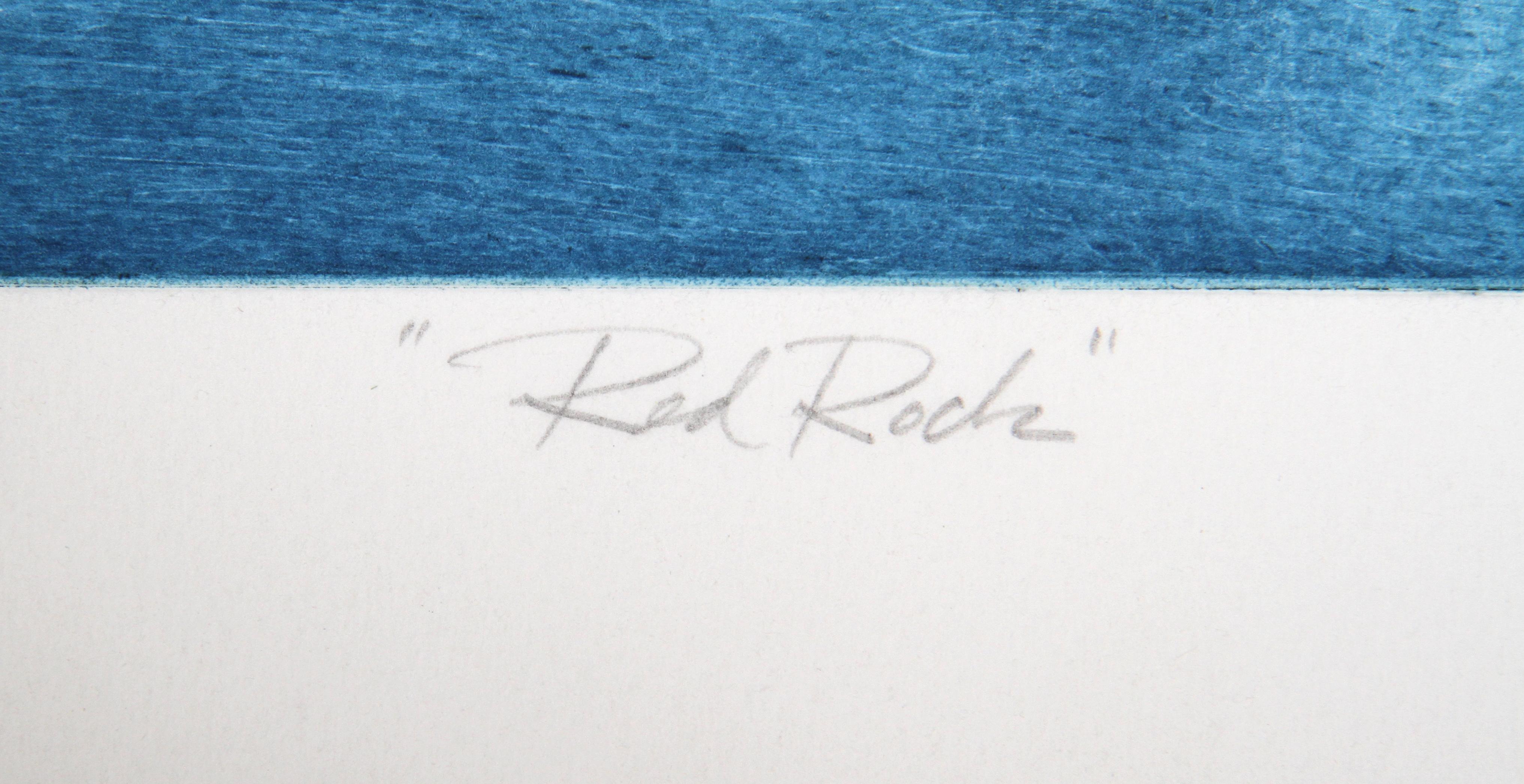 Roca Roja, grabado firmado por Harvey Kidder en venta 2