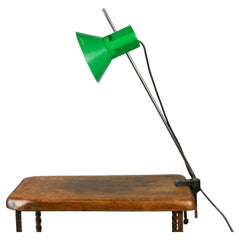 Harvey Luce aguzzini lampe de bureau verte fabriquée en Italie, 1970