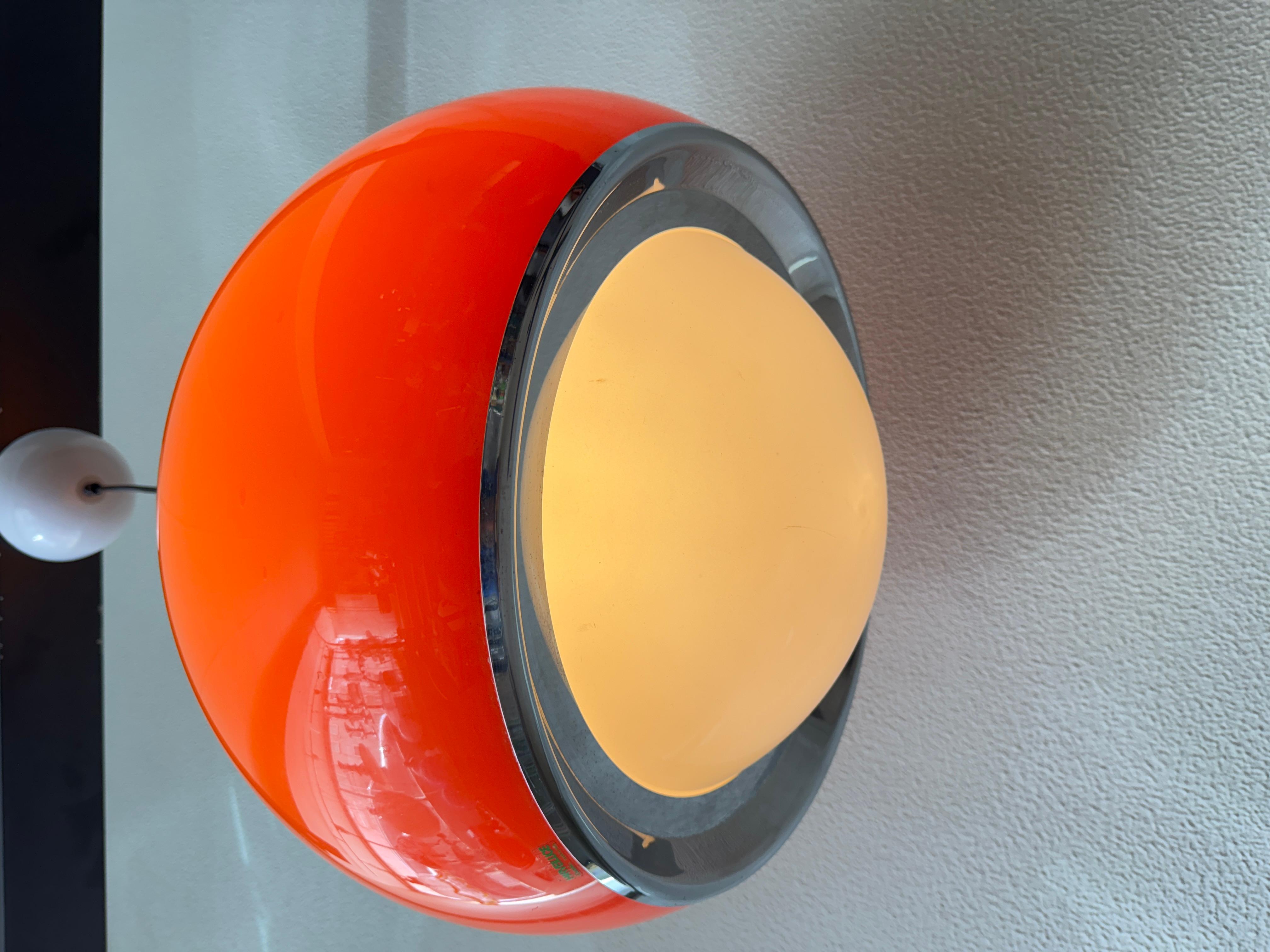 Harvey Luce by iGuzzini “Bud Grande” Ceiling Lamp, Italy, 1970s For Sale 4