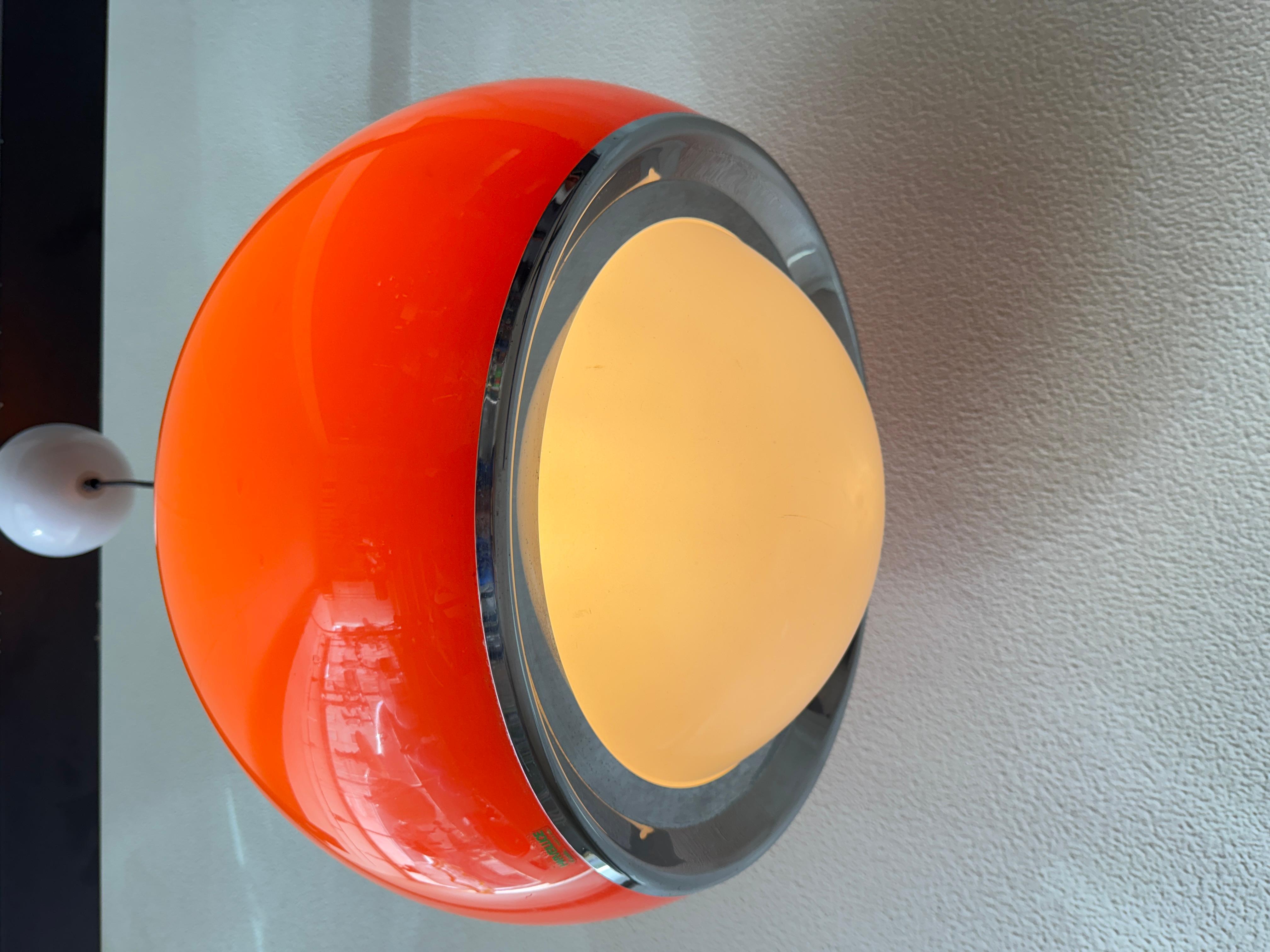 Harvey Luce by iGuzzini “Bud Grande” Ceiling Lamp, Italy, 1970s For Sale 5