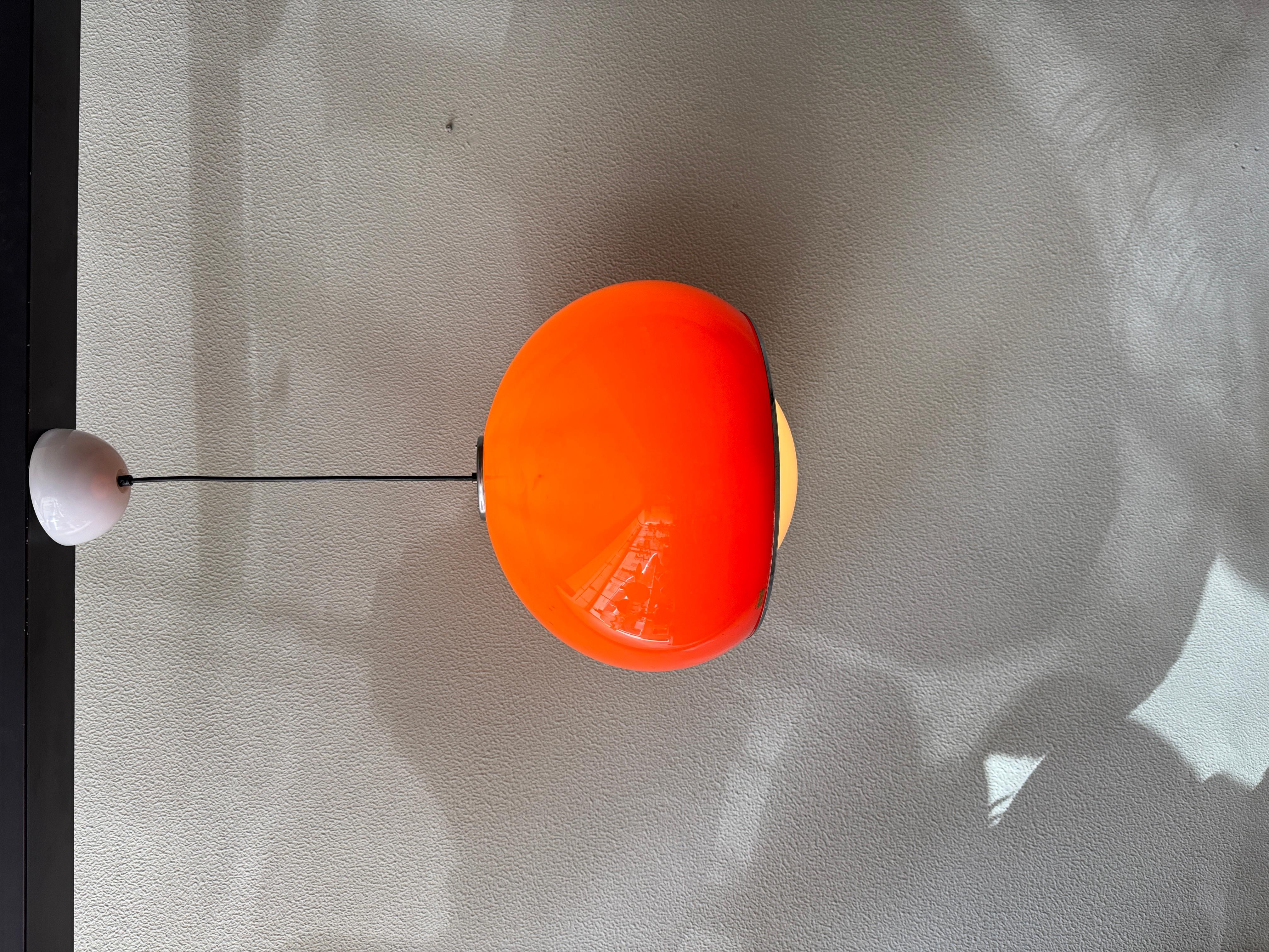 Space Age Harvey Luce by iGuzzini “Bud Grande” Ceiling Lamp, Italy, 1970s For Sale
