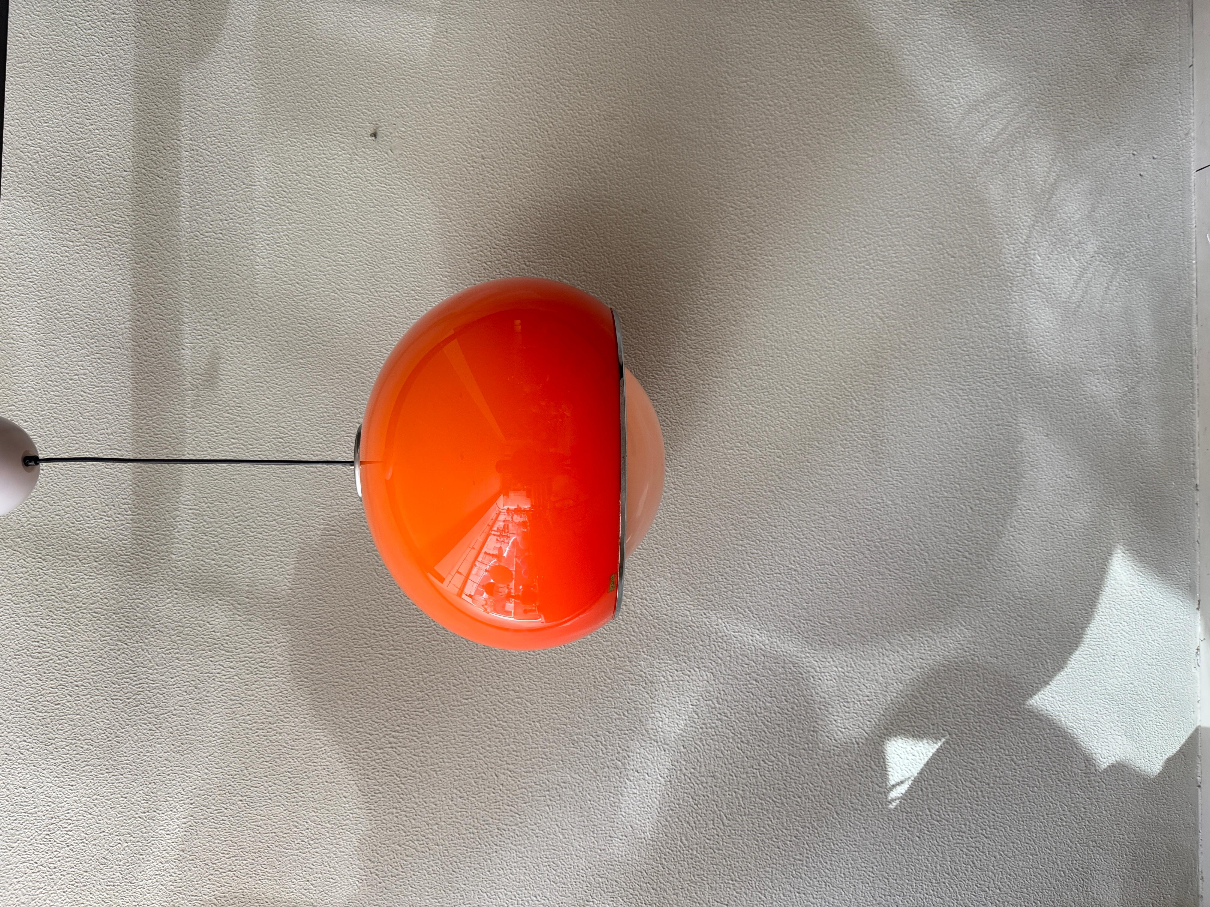 Harvey Luce by iGuzzini “Bud Grande” Ceiling Lamp, Italy, 1970s In Good Condition For Sale In Lisboa, PT