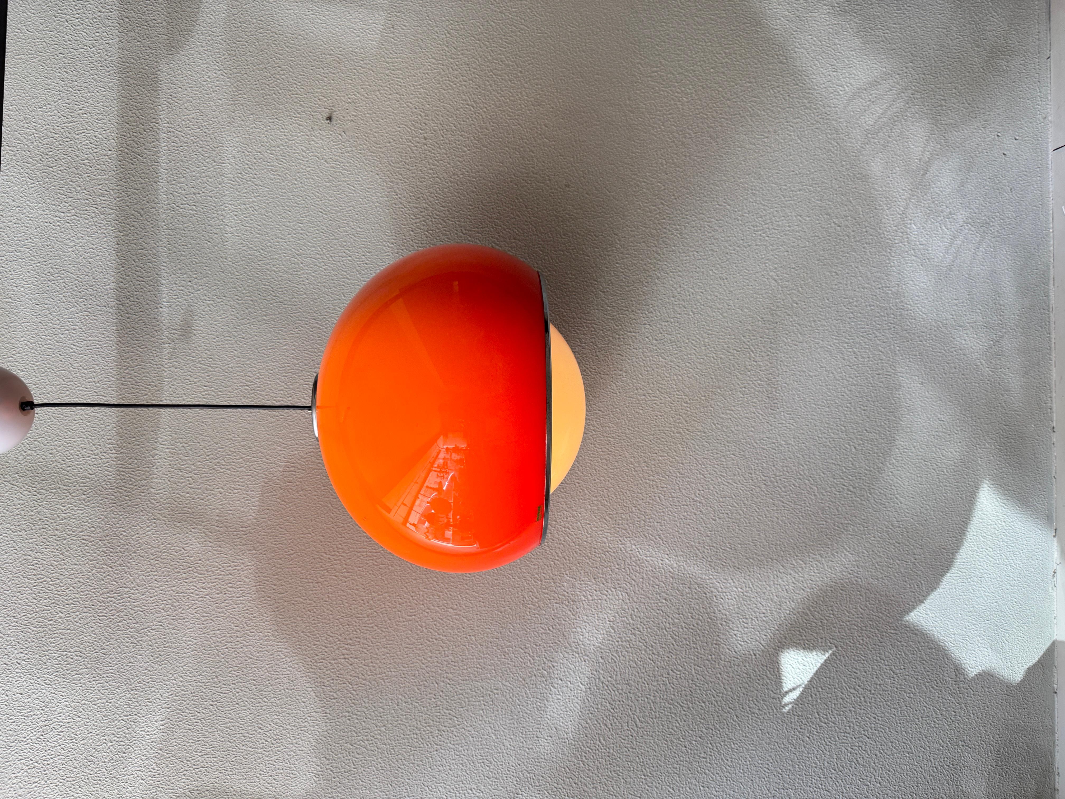 Late 20th Century Harvey Luce by iGuzzini “Bud Grande” Ceiling Lamp, Italy, 1970s For Sale