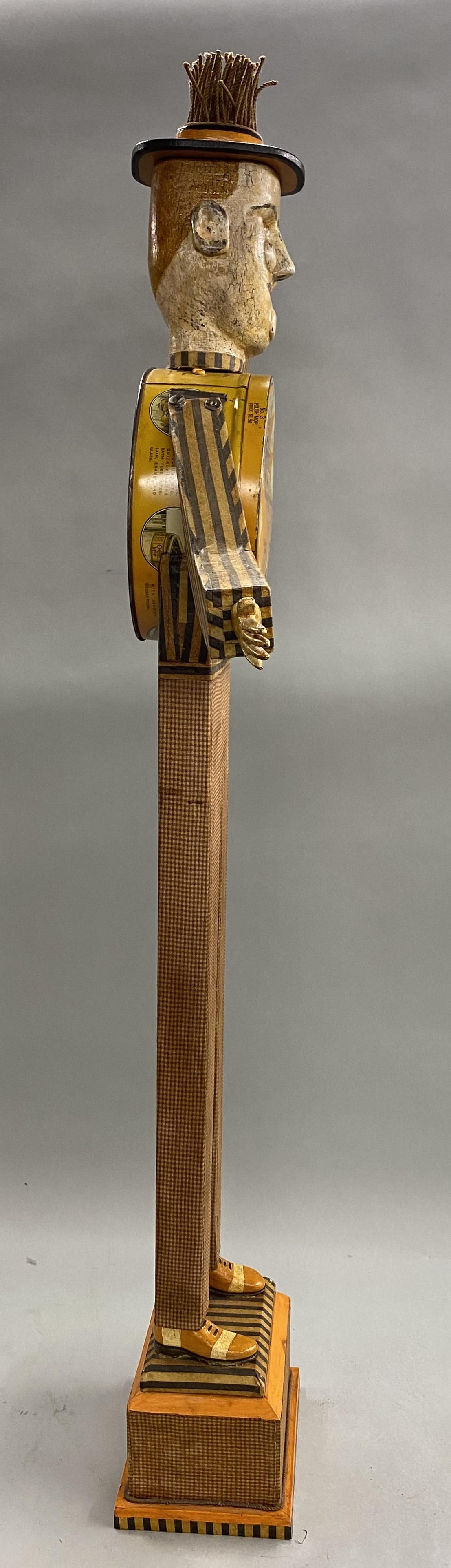 Harvey Peterson O’Cedar Mop Man Folk Art Figural Sculpture For Sale 3