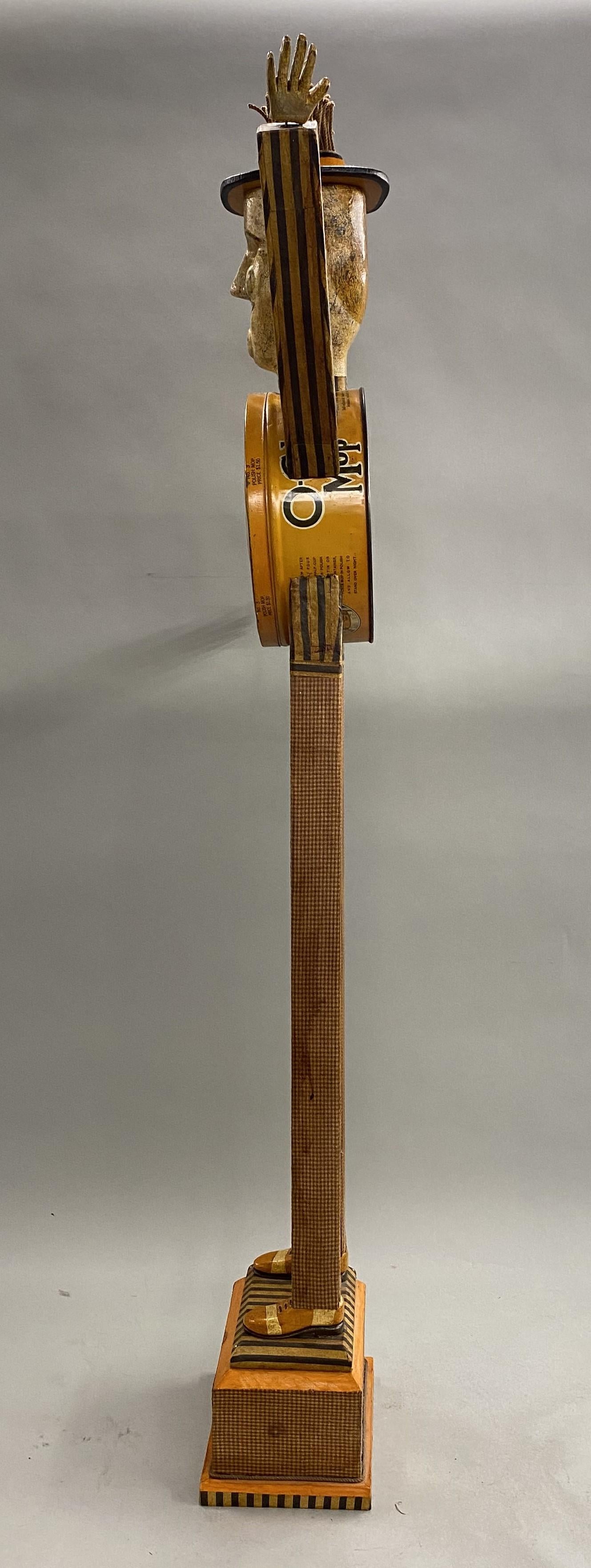 Harvey Peterson O’Cedar Mop Man Folk Art Figural Sculpture For Sale 1