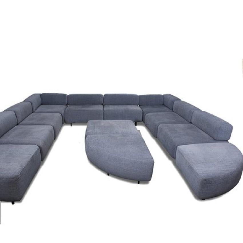 Mid-Century Modern Harvey Probber 12-Piece Cube Sectional Sofa