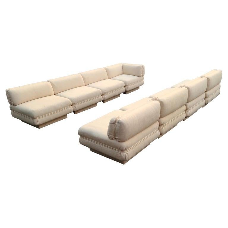 Late 20th Century Harvey Probber 8 Piece Sectional Sofa For Sale