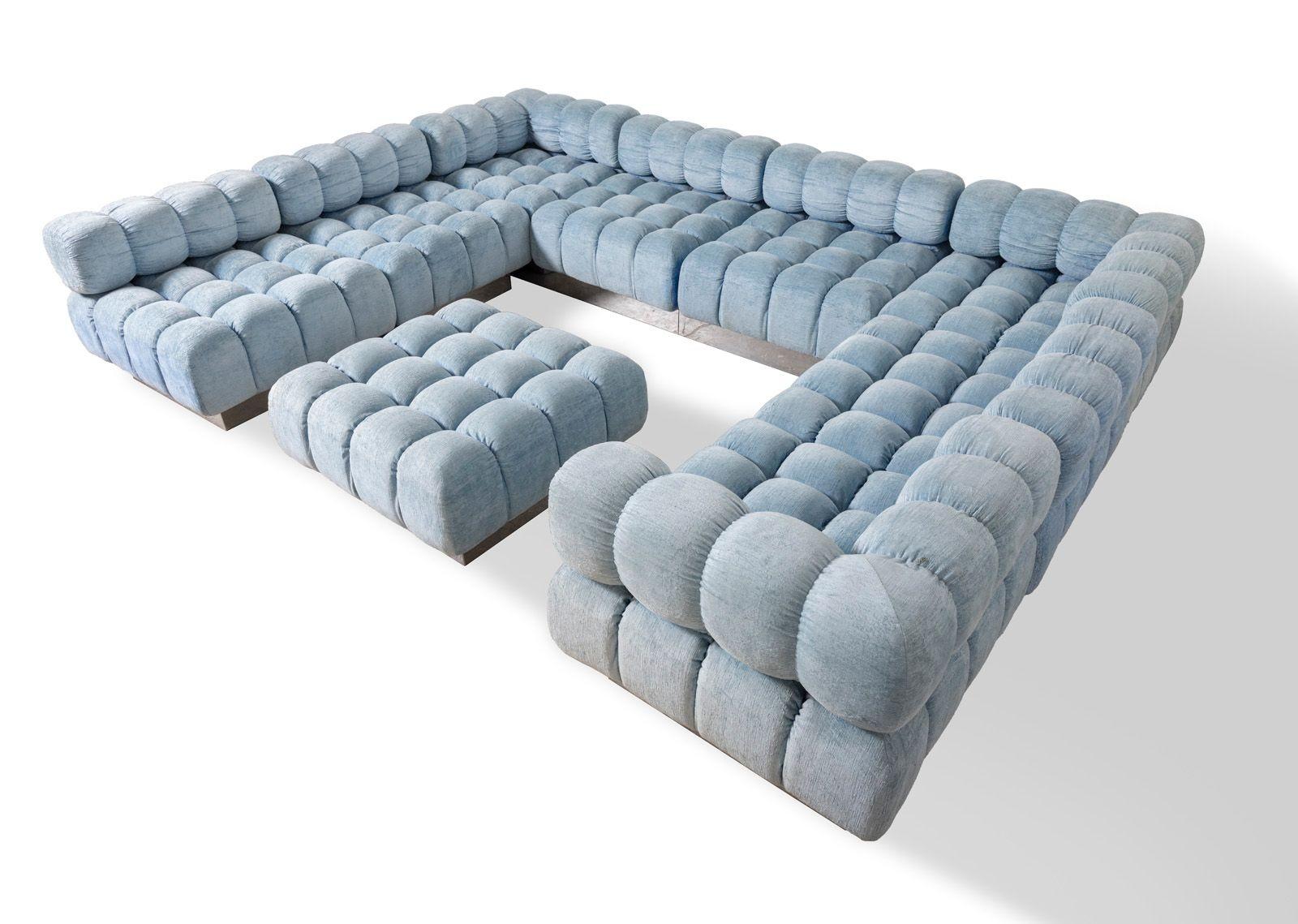 Harvey Probber once said, “Design has a fourth dimension — the intangible quality of aging gracefully.”

The evidence of this statement is clearly seen in the qualities of this rare and striking example of 1970s modernism! This expansive modular