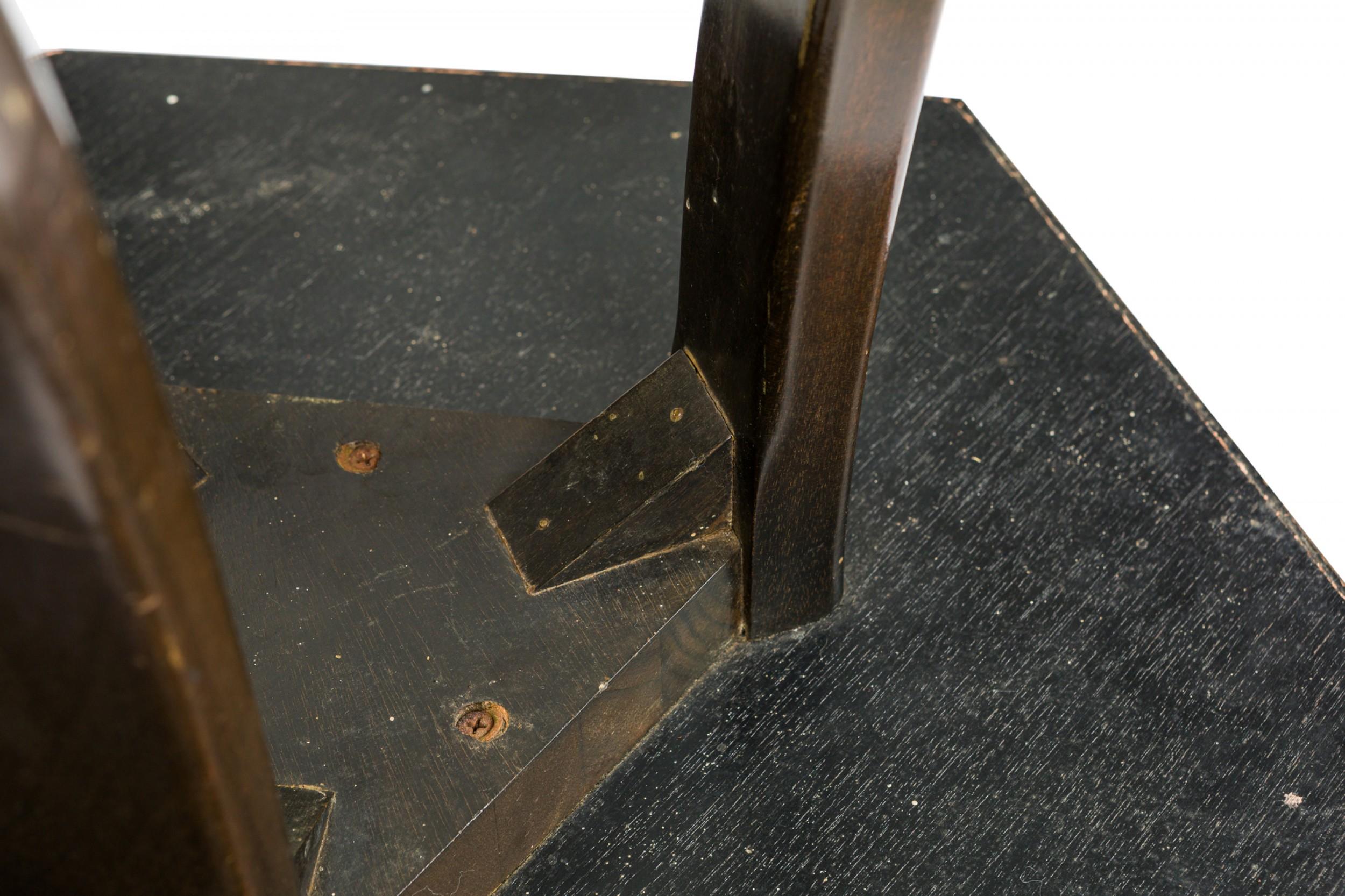 Harvey Probber Acid Etched Bronze Hexagonal End / Side Tables For Sale 13