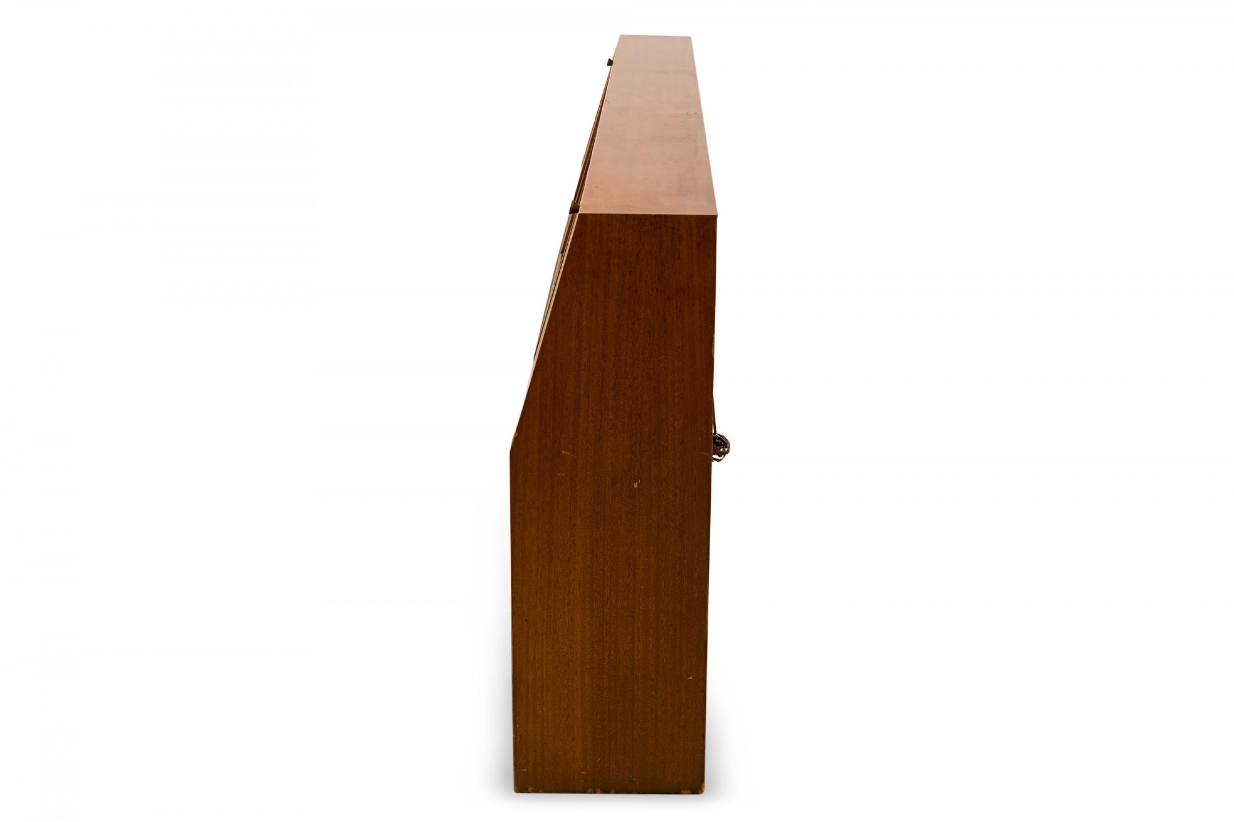 Mid-Century Modern Harvey Probber American Mid-Century Queen Size Wooden Storage Headboard For Sale