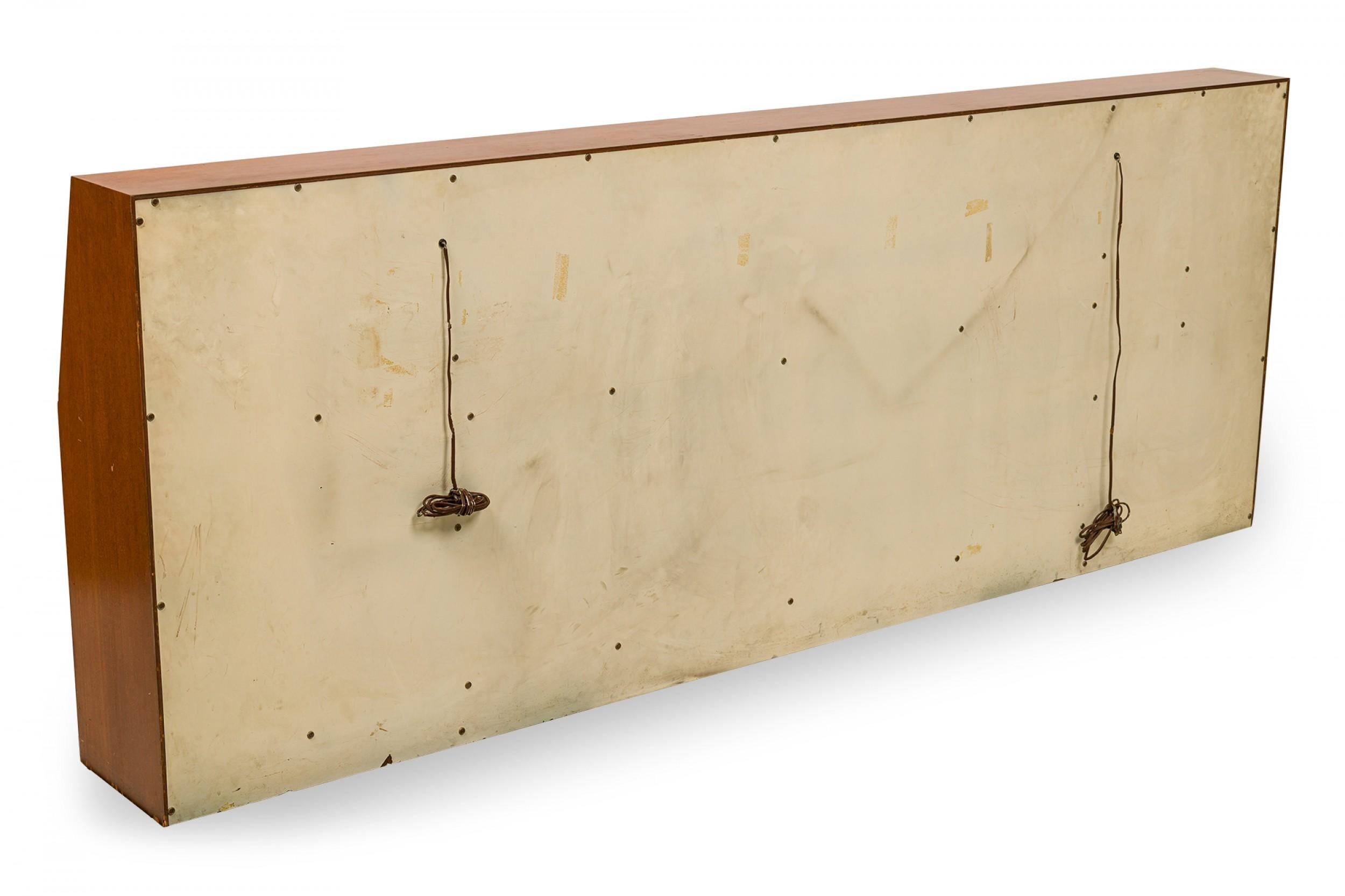 Harvey Probber American Mid-Century Queen Size Wooden Storage Headboard In Good Condition For Sale In New York, NY