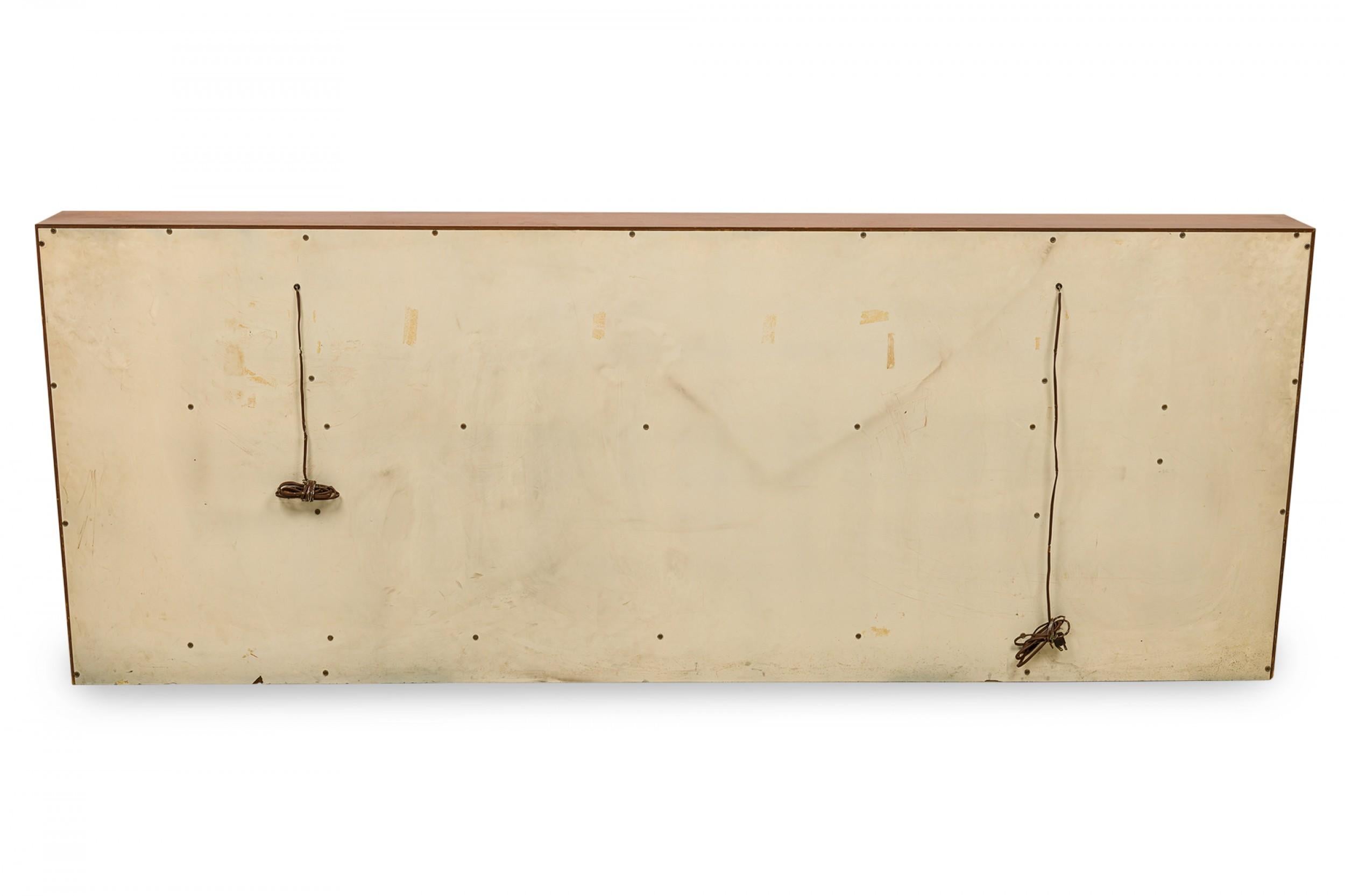 20th Century Harvey Probber American Mid-Century Queen Size Wooden Storage Headboard For Sale