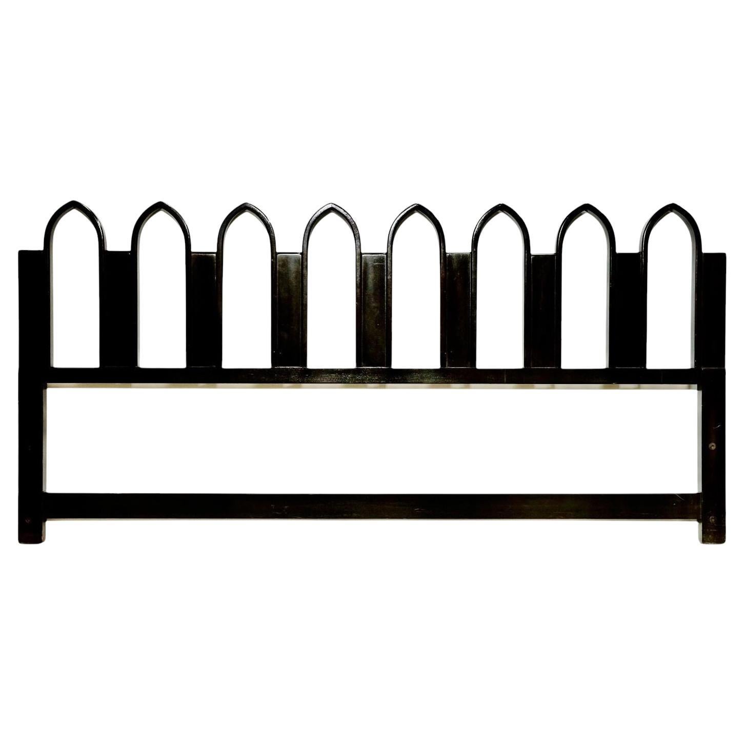 Harvey Probber ��“Arch” King Size Walnut Headboard, 1950 in vendita