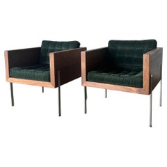 Harvey Probber Architectural Series Cube Club Chairs Model 248