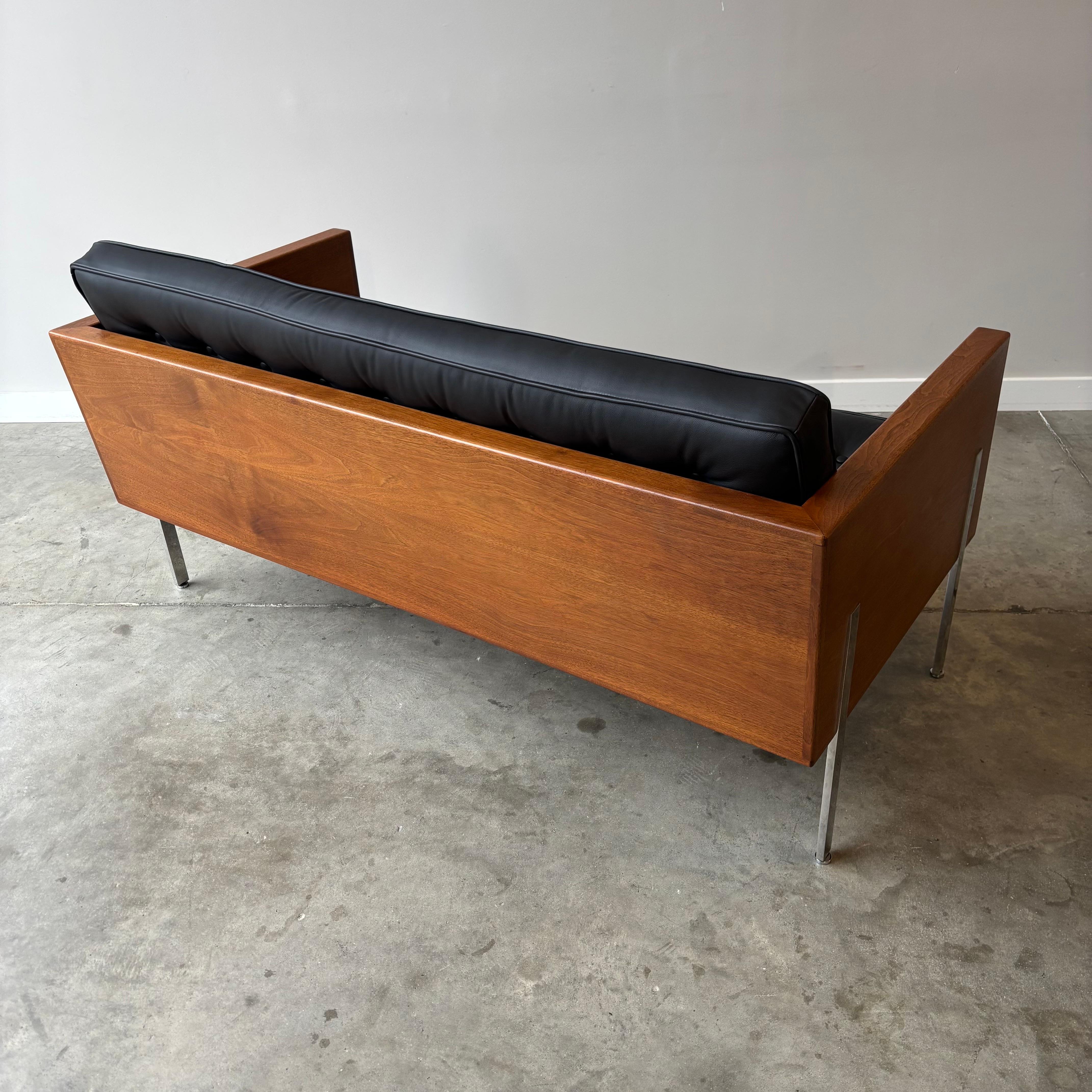 Steel Harvey Probber Architectural Series Loveseat, 1960s For Sale