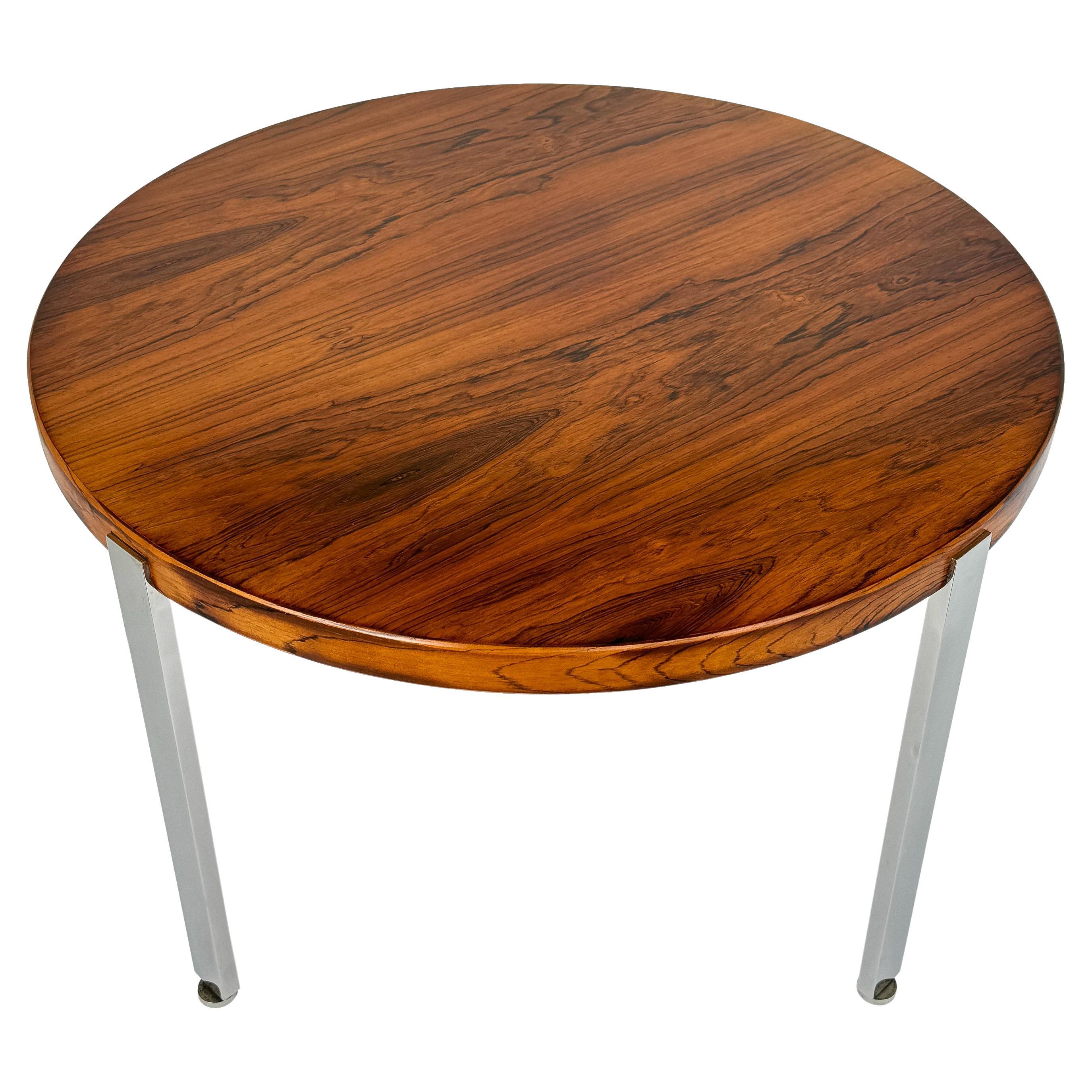 Harvey Probber Architectural Series Rosewood and Steel Side Table