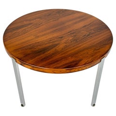 Harvey Probber Architectural Series Rosewood and Steel Side Table