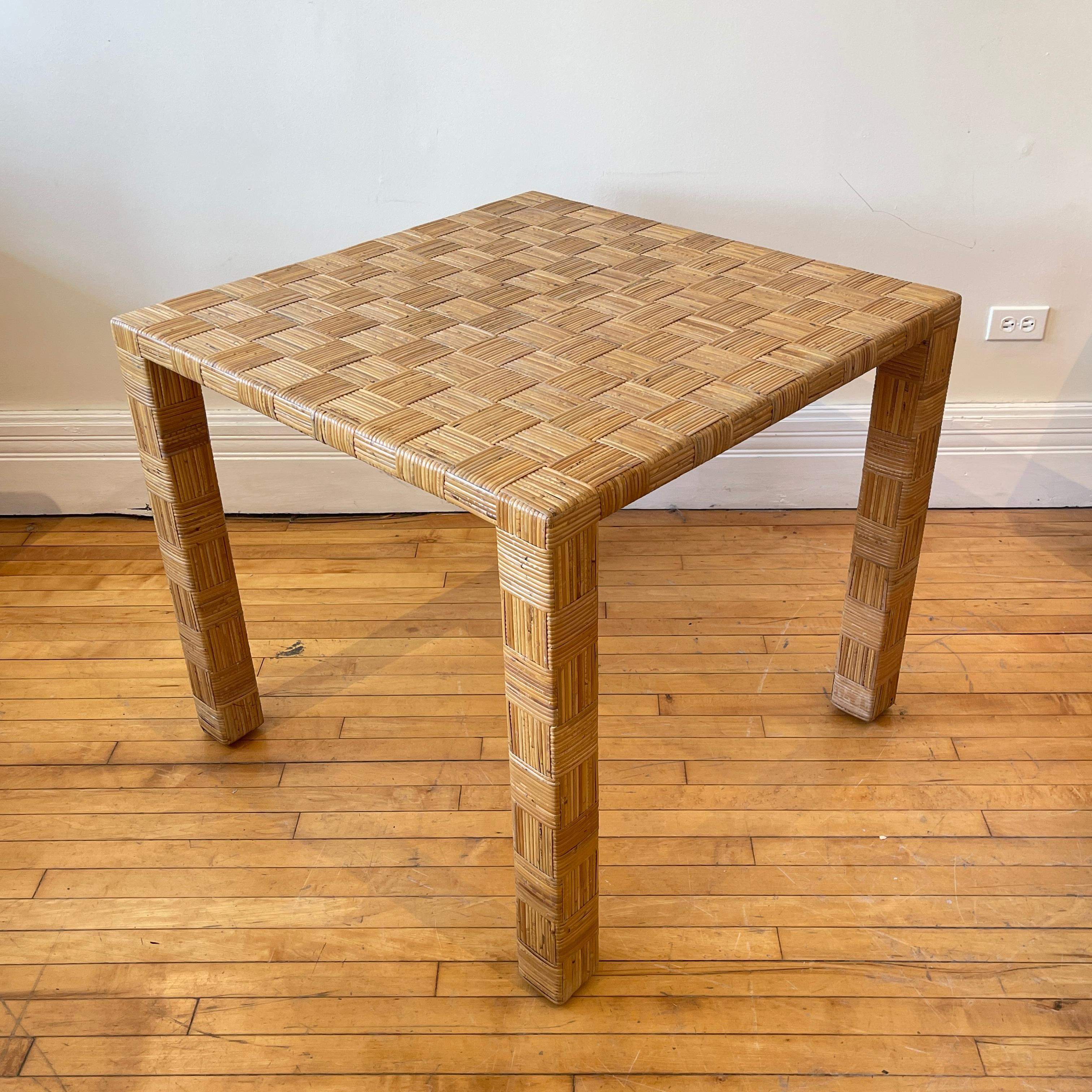 Harvey Probber 'Artisan' Woven Cane Game or Small Dining Table 5