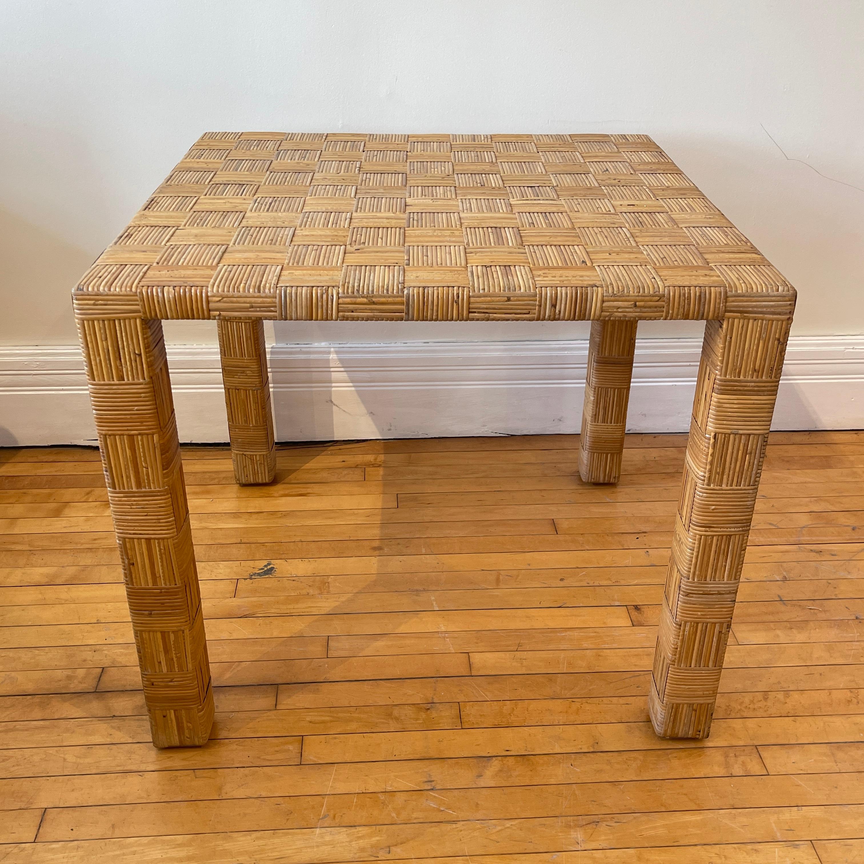 Harvey Probber 'Artisan' Woven Cane Game or Small Dining Table 8