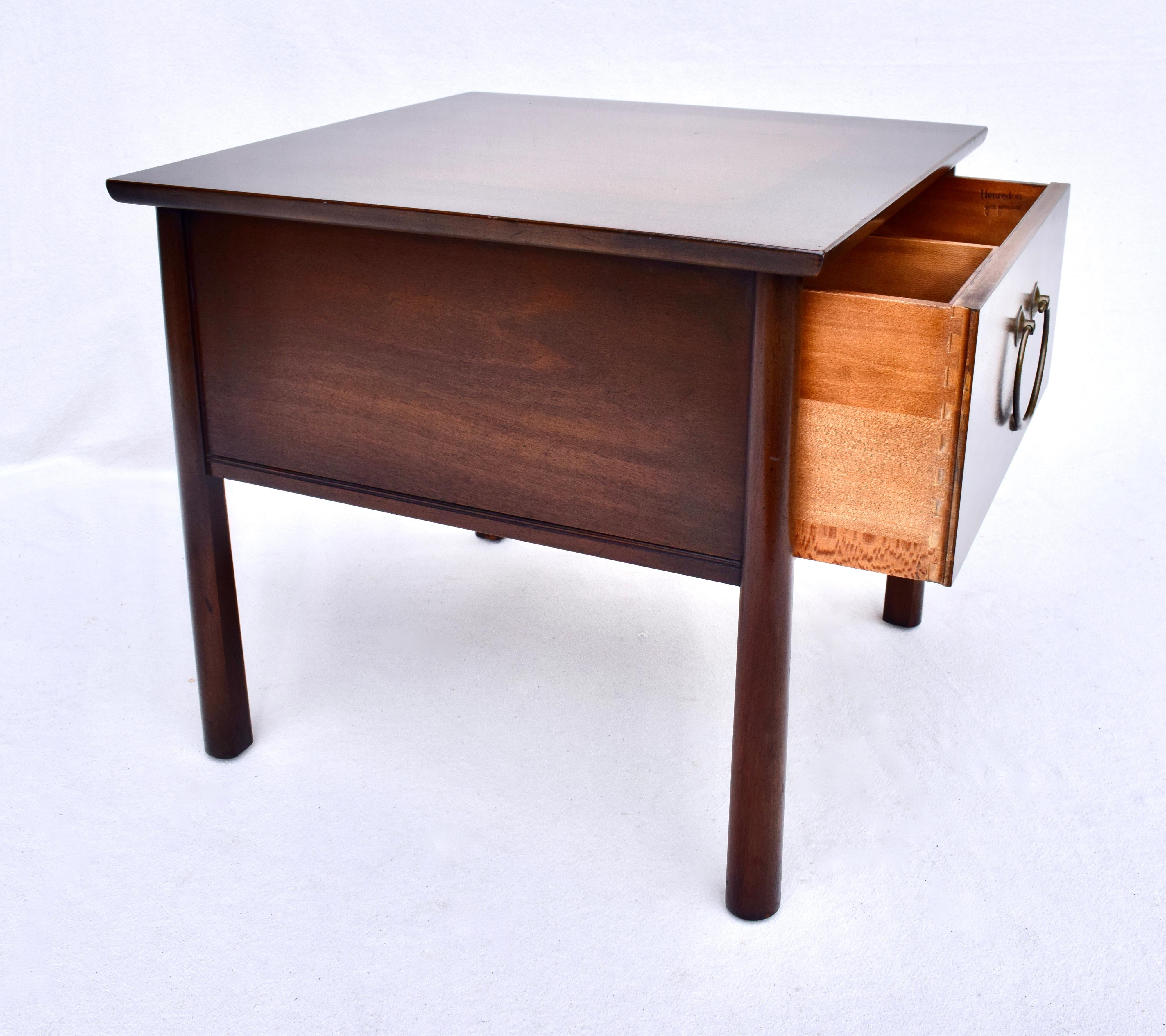 Harvey Probber Asian Modern End Side Tables by Henredon In Good Condition For Sale In Southampton, NJ